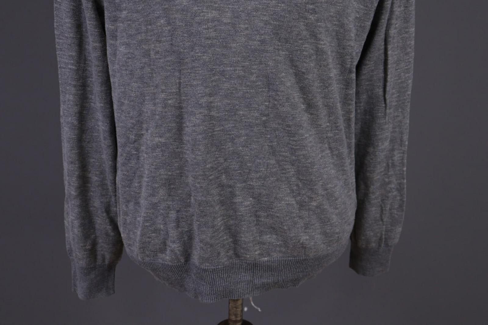 J.Crew Men J.Crew Gray V-Neck Cotton Sweater Size M Size US M / EU 48-50 / 2 - 3 Thumbnail