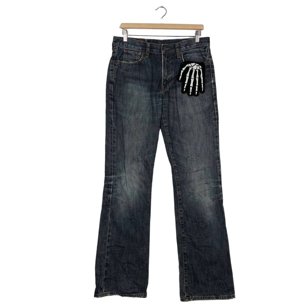 Japanese Brand Rare Punk Design Distressed DenimJeans Gap 1969 IsseyMiyake Size US 32 / EU 48 - 1 Thumbnail