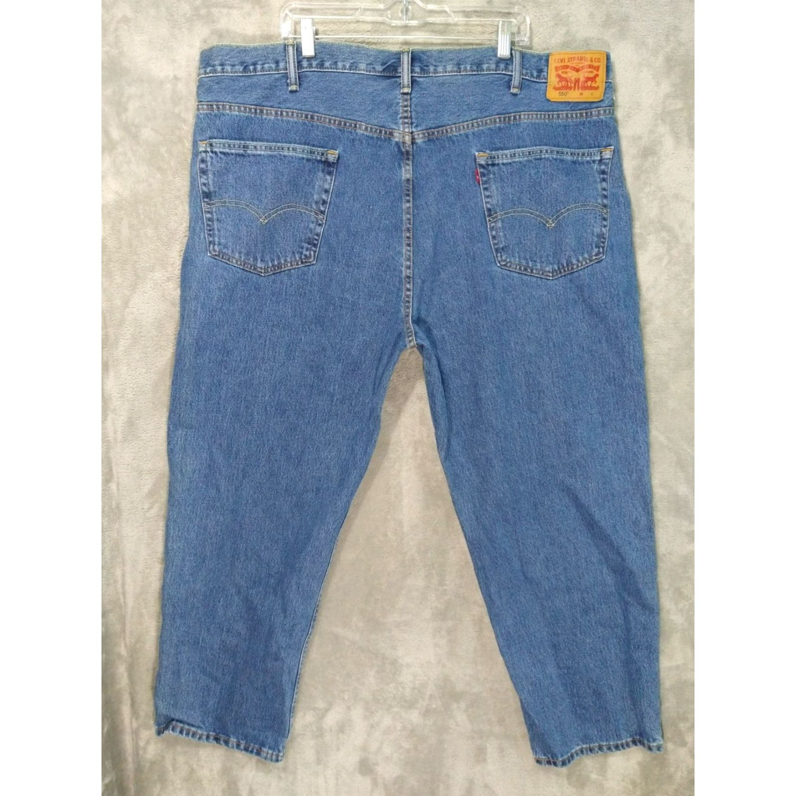 Levi's Levi's 550 Jeans Mens Big & Tall 48x29 Blue Denim Relaxed Tapered Medium Wash Size US 32 / EU 48 - 2 Thumbnail