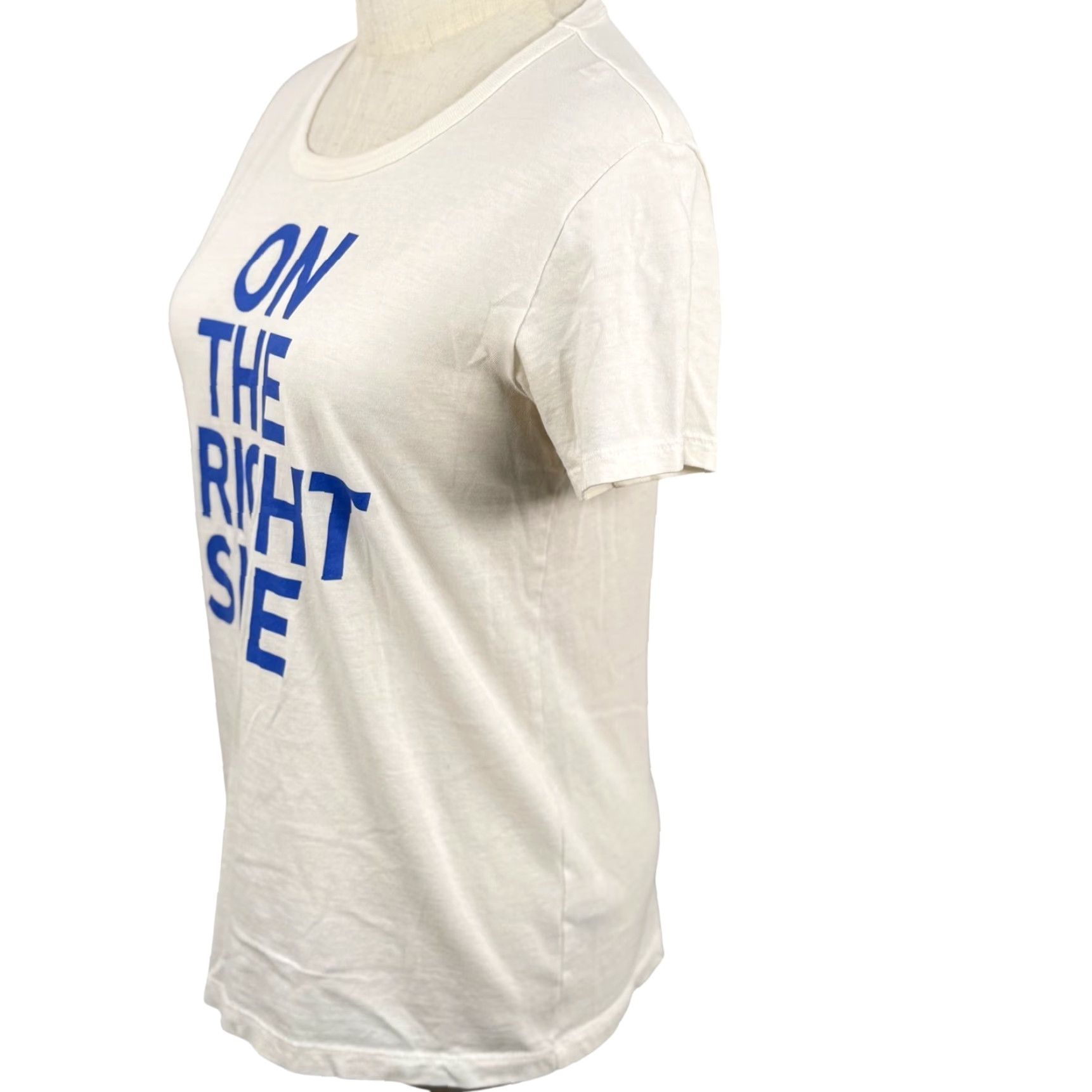 J.Crew J.Crew XS Graphic Tee Off-White Women Cotton Positive Vibes Optimism Minimalist Shirt Womens XS Ivory Graphic Tee Size XS / US 0-2 / IT 36-38 - 2 Thumbnail