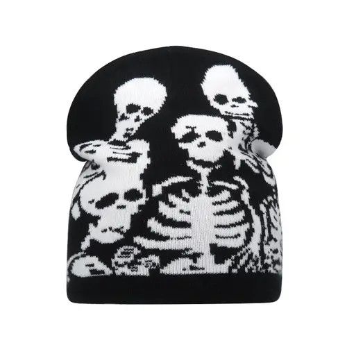 Other Black Beanies Print Skull Hat 2024 Size ONE SIZE - 2 Thumbnail