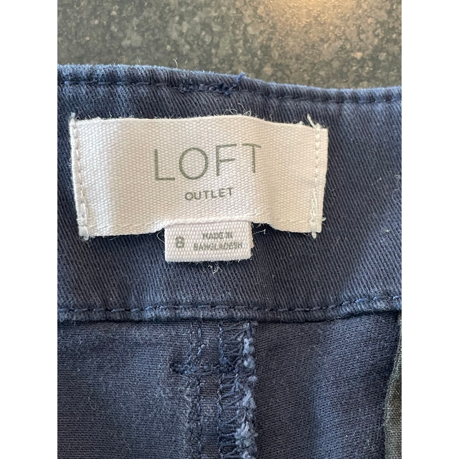 Loft Loft Outlet Navy Monroe Bermuda shorts 8 Size 30" / US 8 / IT 44 - 3 Thumbnail