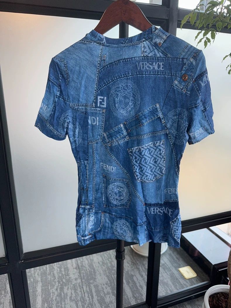 Versace Versace Full diamond Medusa T-shirt Size US M / EU 48-50 / 2 - 4 Thumbnail