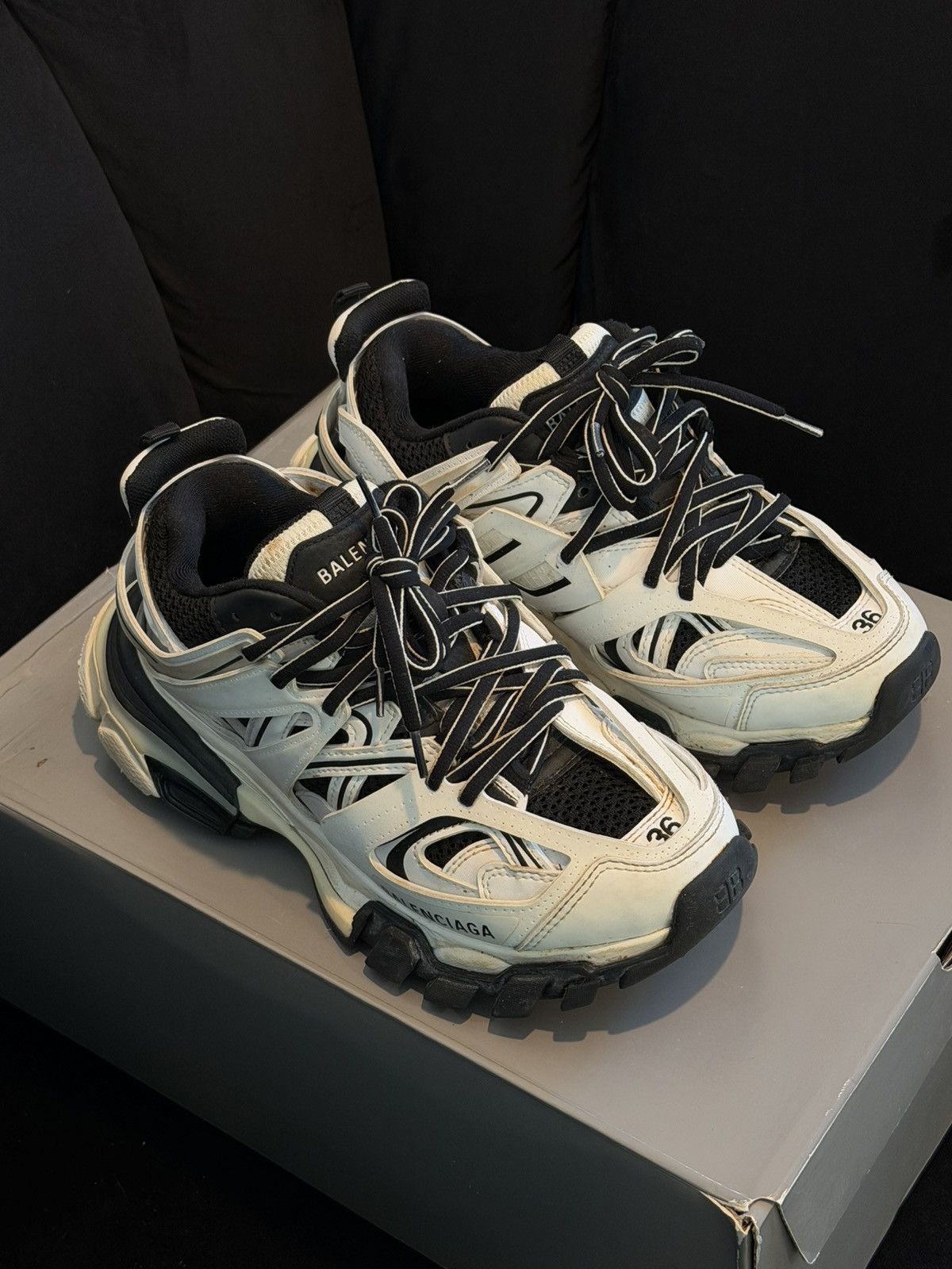 Balenciaga Balenciaga Track Sneakers White/Black Size US 6 / IT 36 - 2 Thumbnail