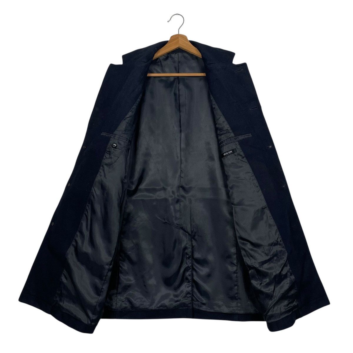 Michel Klein Michel Klein Black Wool Coat Size US M / EU 48-50 / 2 - 11 Thumbnail