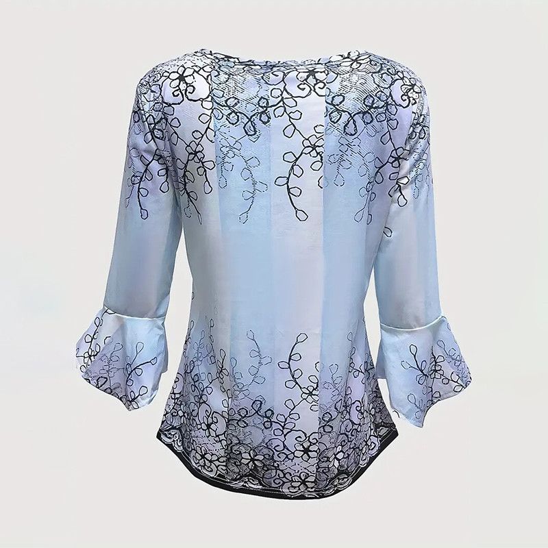 Other Women's V Neck Top Button Front Casual Tees Shirt Tunic B Size M / US 6-8 / IT 42-44 - 3 Thumbnail
