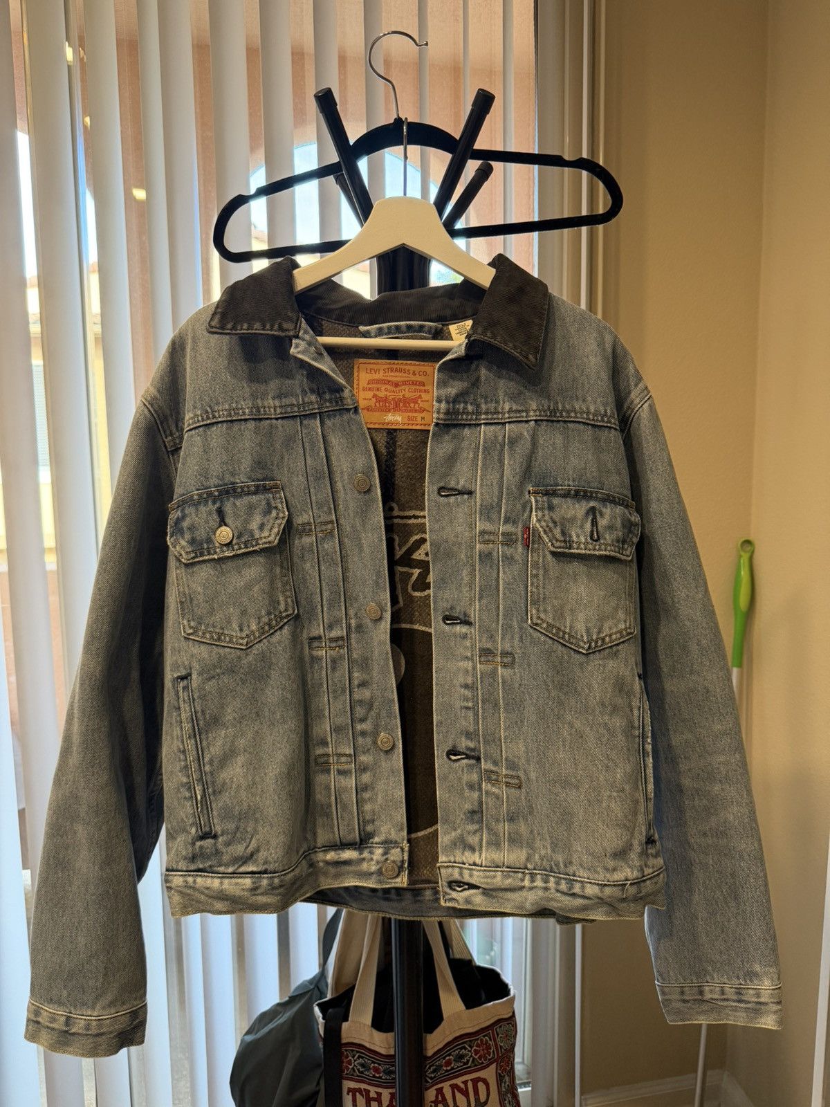 Levi's × Stussy Stussy x Levi's Embossed Denim Jacket | Grailed