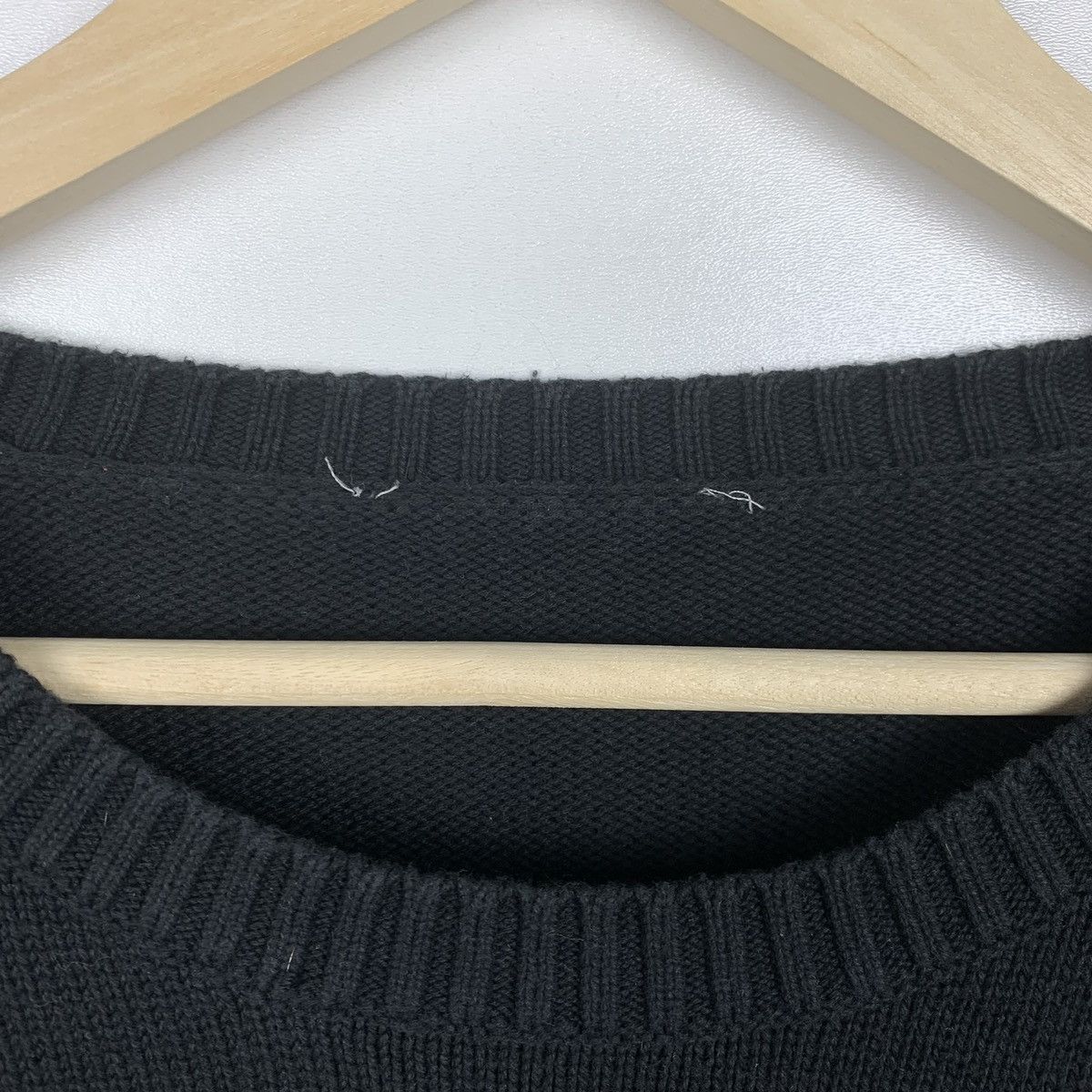 Yves Saint Laurent Vintage Yves Saint Laurent Black Sweater Embroidered Logo Size US XXL / EU 58 / 5 - 8 Thumbnail