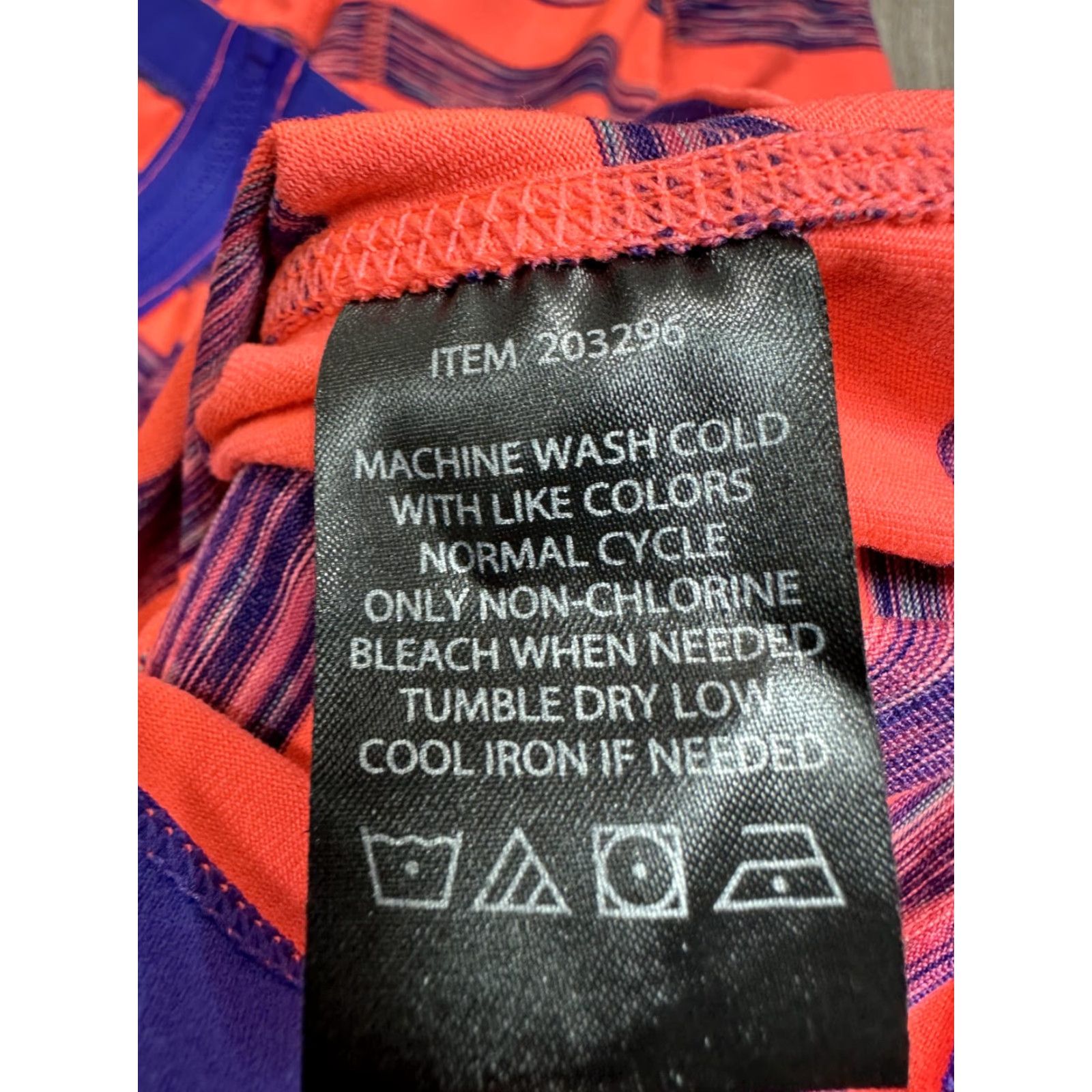 Vintage Lukka Women’s Orange Purple Stripe Active Jacket Full Zip Hooded Lightweight S Small Womens Track Jacket Size S / US 4 / IT 40 - 5 Thumbnail