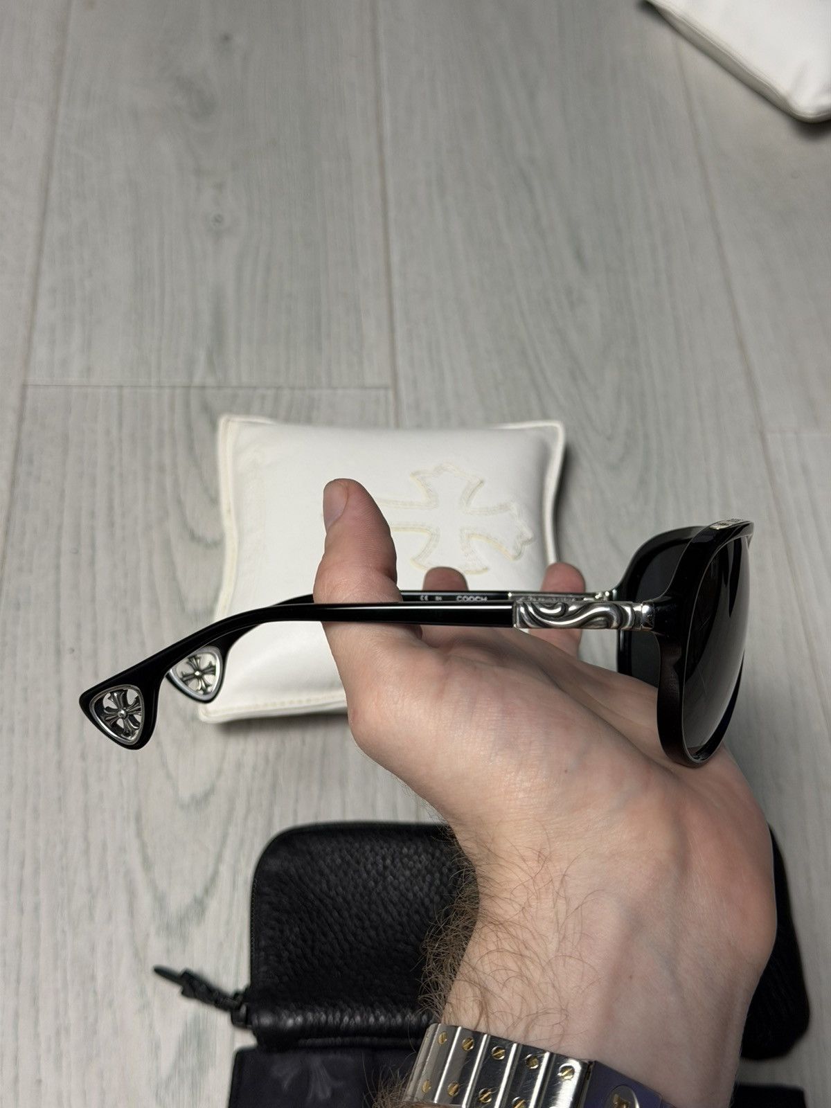 Chrome Hearts Chrome Hearts “Cooch” Cross Sunglasses Size ONE SIZE - 4 Thumbnail