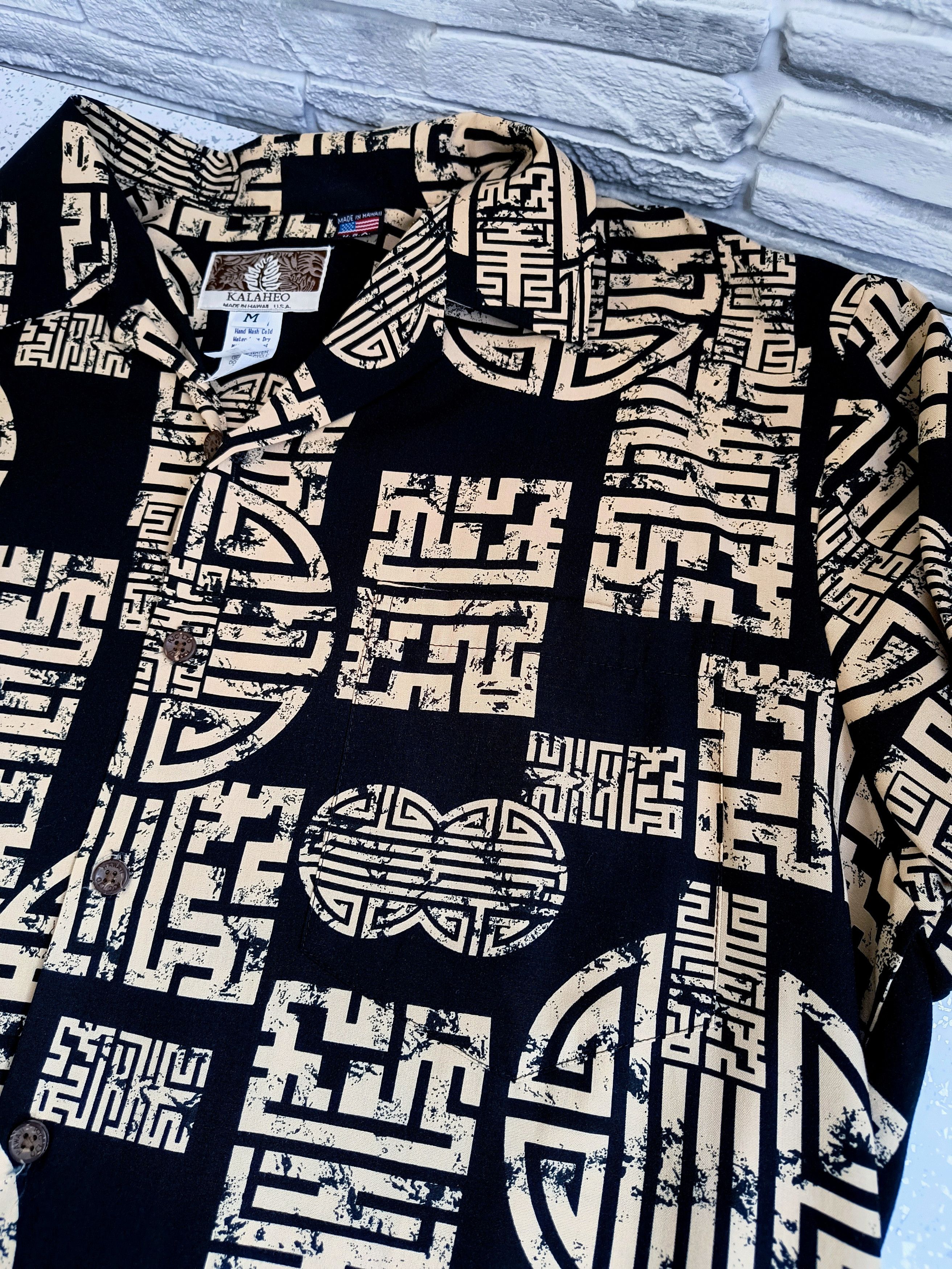 Kalaheo Vintage Aztec Print Hawaiian Shirt Size US M / EU 48-50 / 2 - 6 Thumbnail