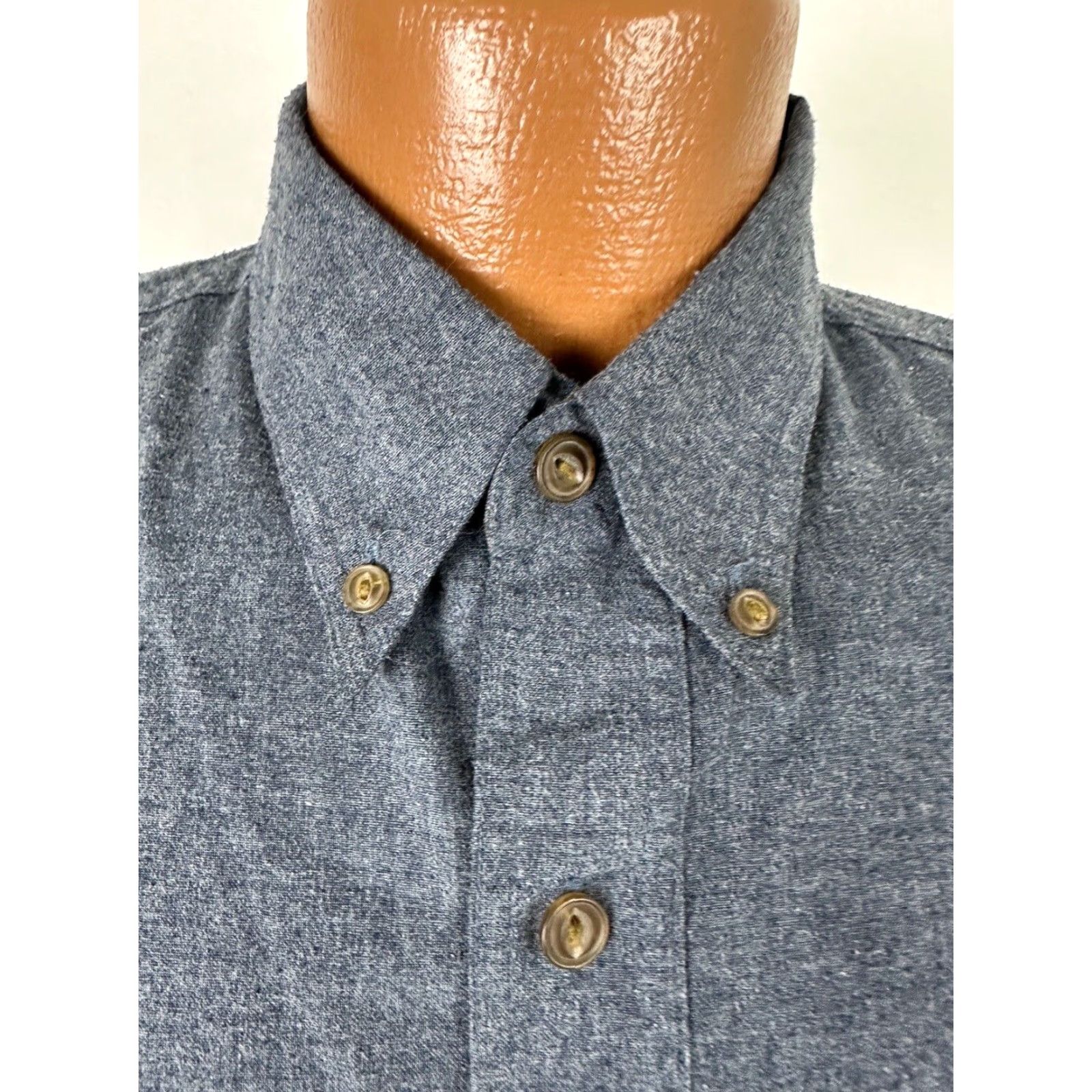 Bugle Boy VTG Bugle Boy Work Shirt Men L Navy Long Sleeve Button Down Minimal Retro Size US L / EU 52-54 / 3 - 3 Thumbnail