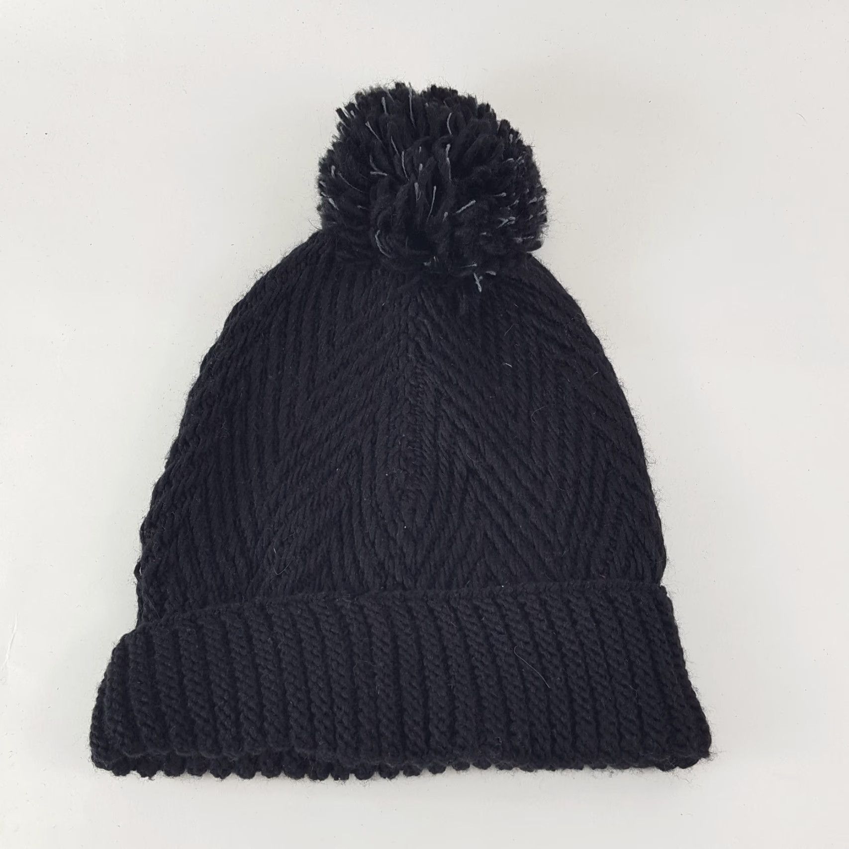 Adidas VINTAGE Adidas Beanie Knit One Size Black 3 Stripe Logo Winter Hat 90s Retro Mens Size ONE SIZE - 3 Thumbnail