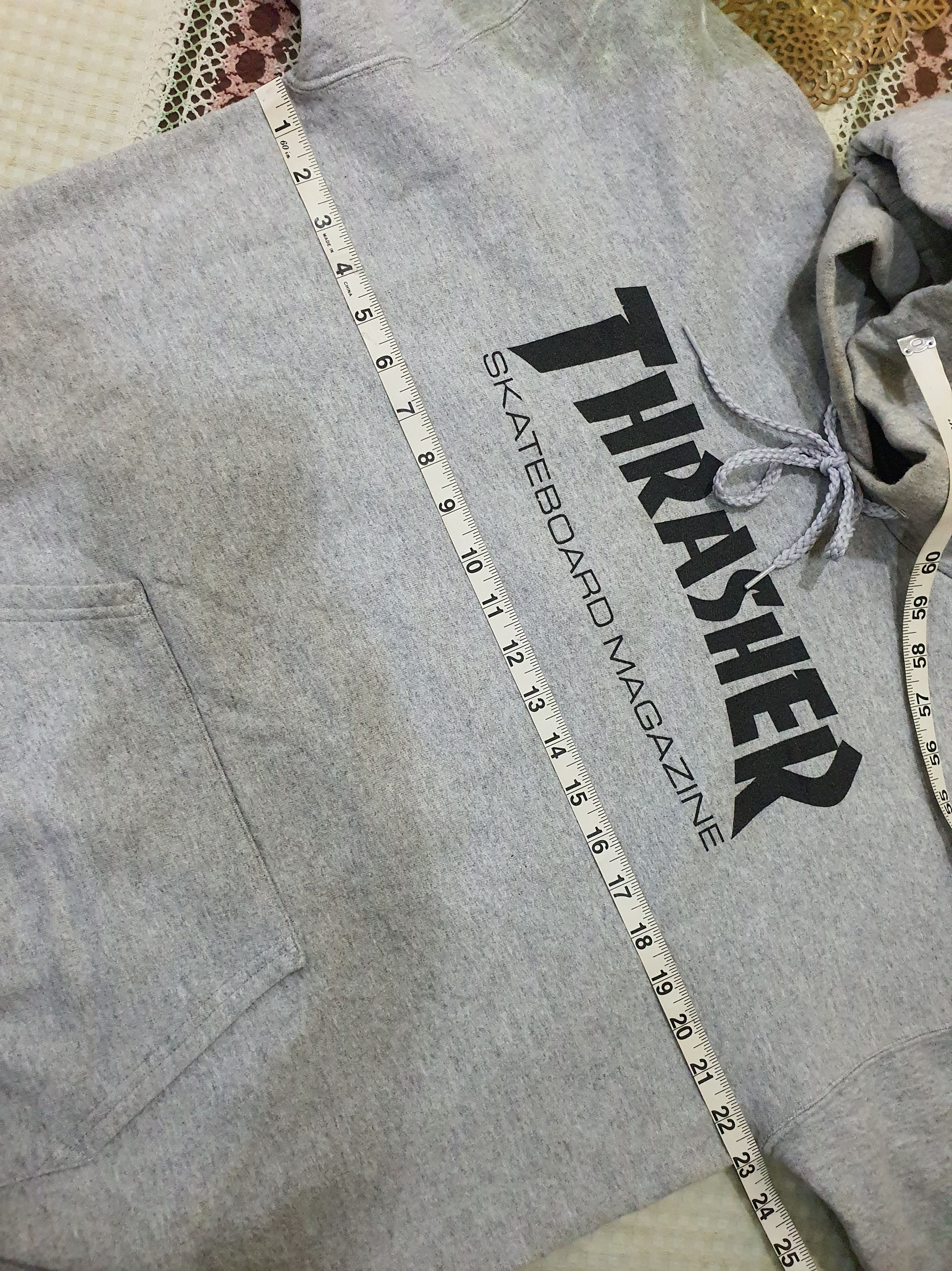 Thrasher Thrasher grey hoodie "Thrasher Skateboard Magazine" logo Size US L / EU 52-54 / 3 - 7 Thumbnail