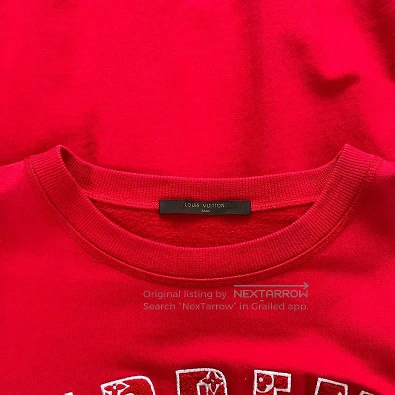 Louis Vuitton Louis Vuitton x Supreme Red Sweatshirt L . Size US L / EU 52-54 / 3 - 4 Thumbnail