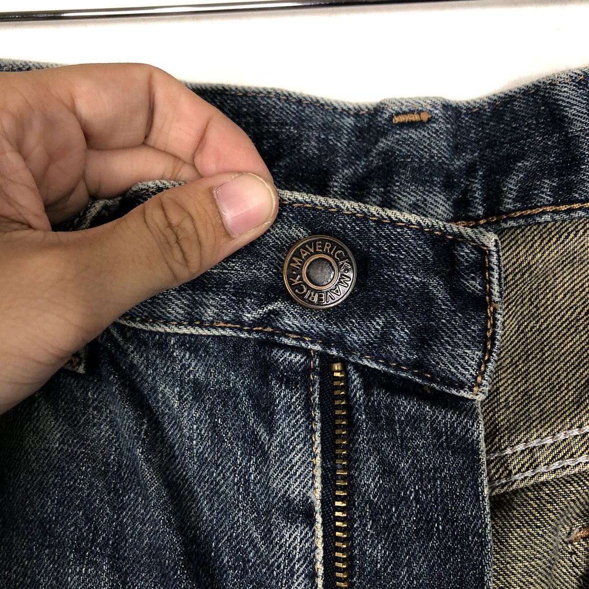 Japanese Brand 🔥90’s RARE DESIGN DISTRESSEDDENIM JEANS MAVERIC JAPAN Size US 30 / EU 46 - 13 Thumbnail