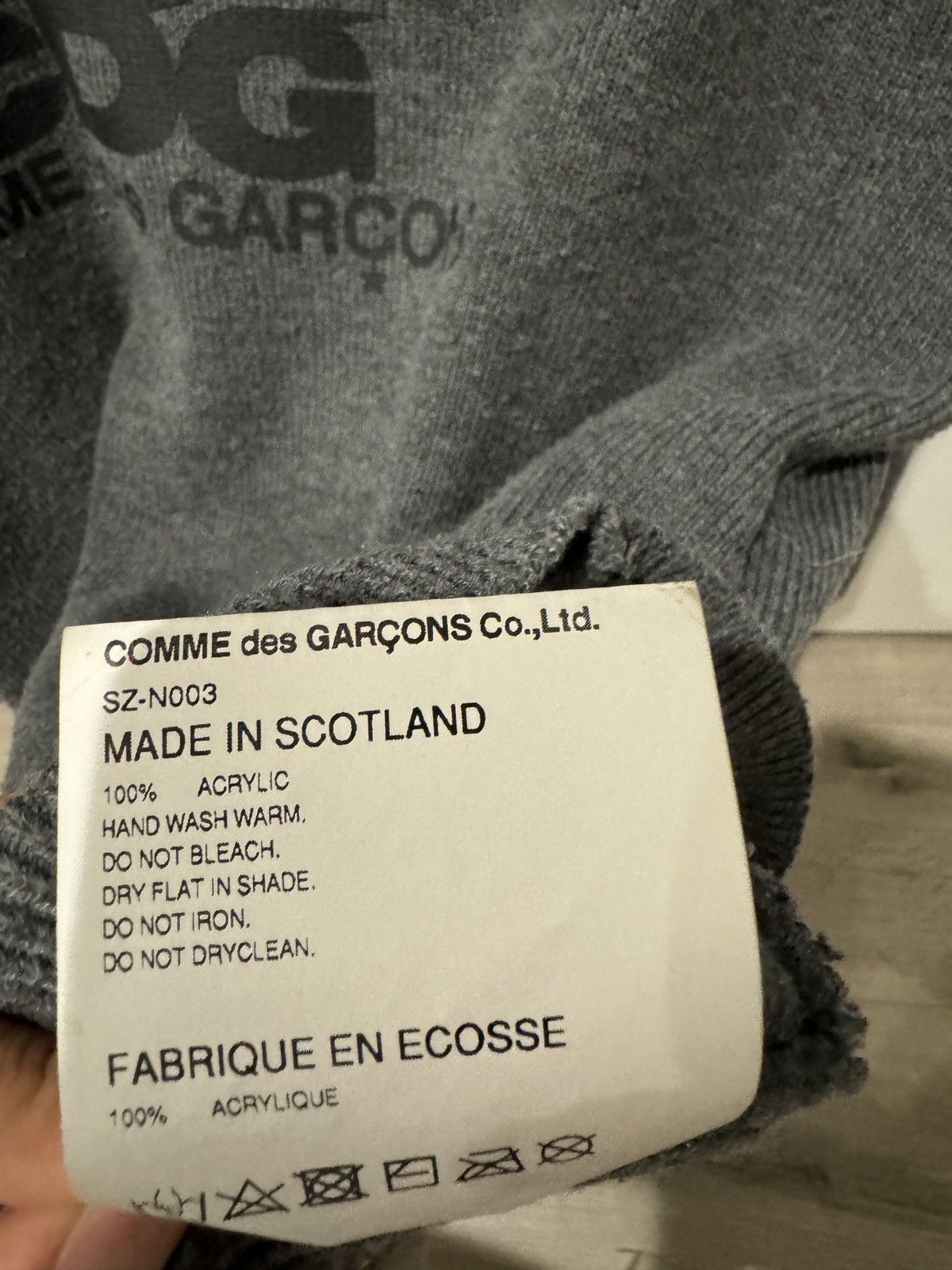 CDG by Comme des Garcons × Comme des Garcons CDGCDGCDG Comme Des Garçons Knit Logo Sweater Size US L / EU 52-54 / 3 - 5 Thumbnail