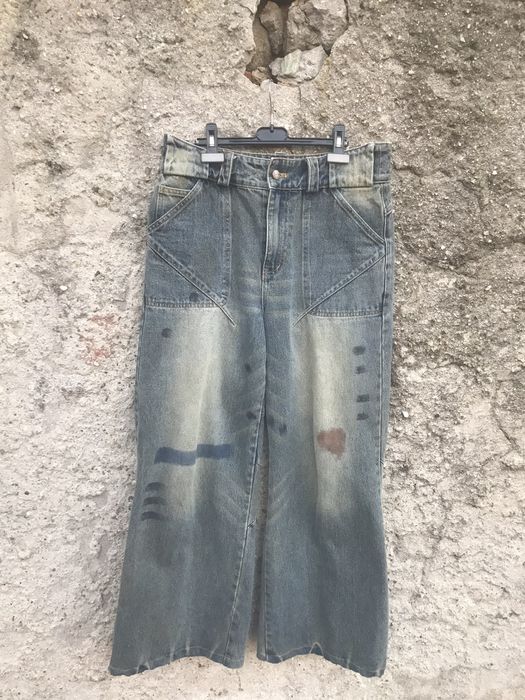 No Faith Studios No faith studios basic Flared denim | Grailed