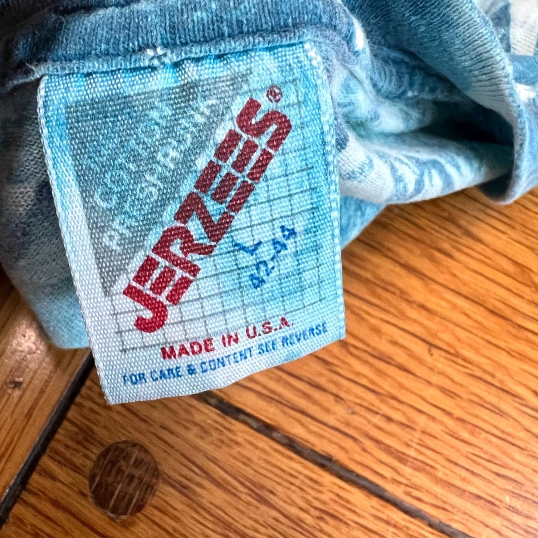 Jerzees Ice Crystal Tie Dye T Shirt Adult Size L Blue Jerzees Size US L / EU 52-54 / 3 - 7 Thumbnail