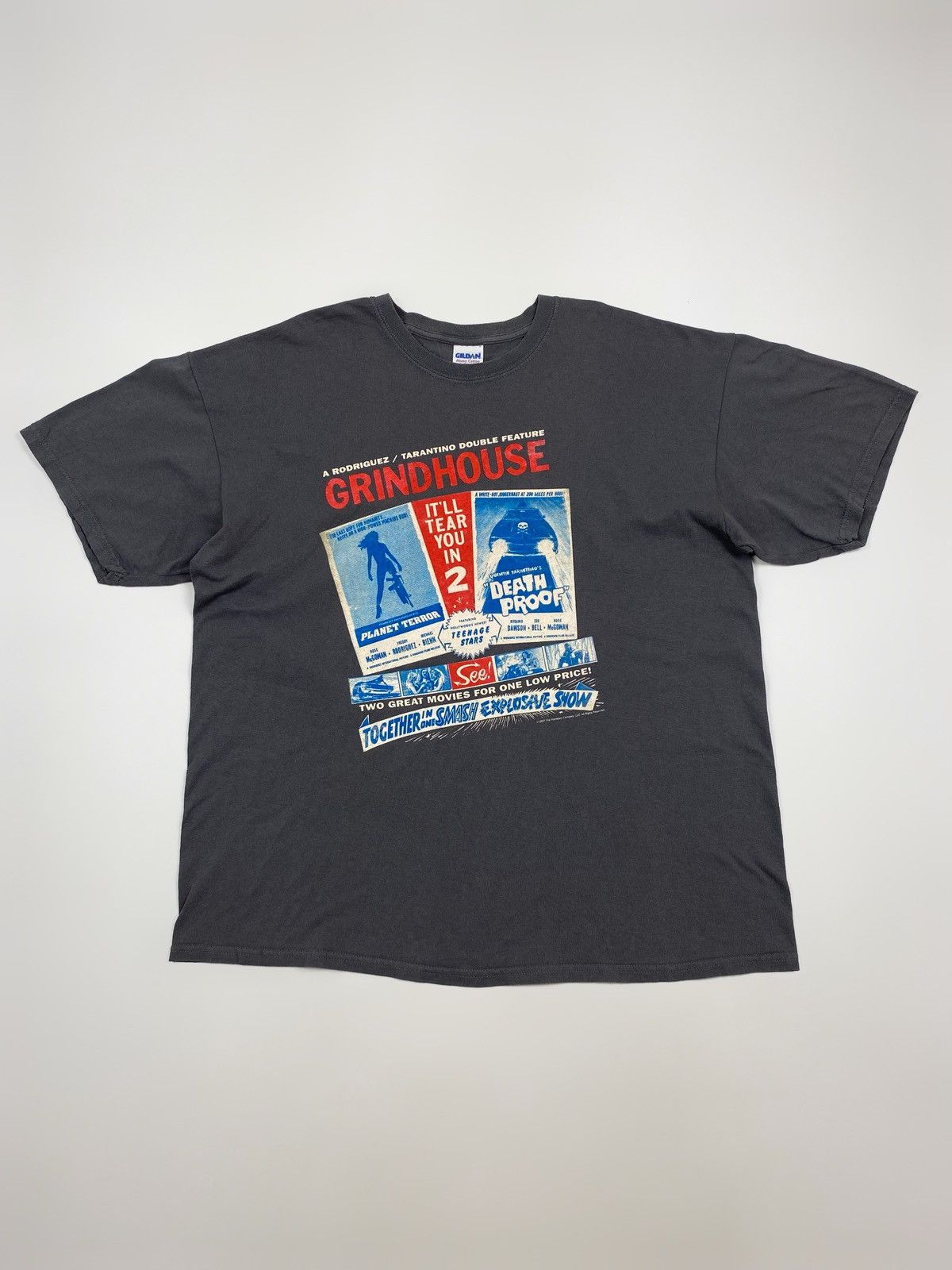 Vintage 2007 Rodriguez&Tarantino Grindhouse Movie Promo Graphic Tee Size US XL / EU 56 / 4 - 1 Thumbnail