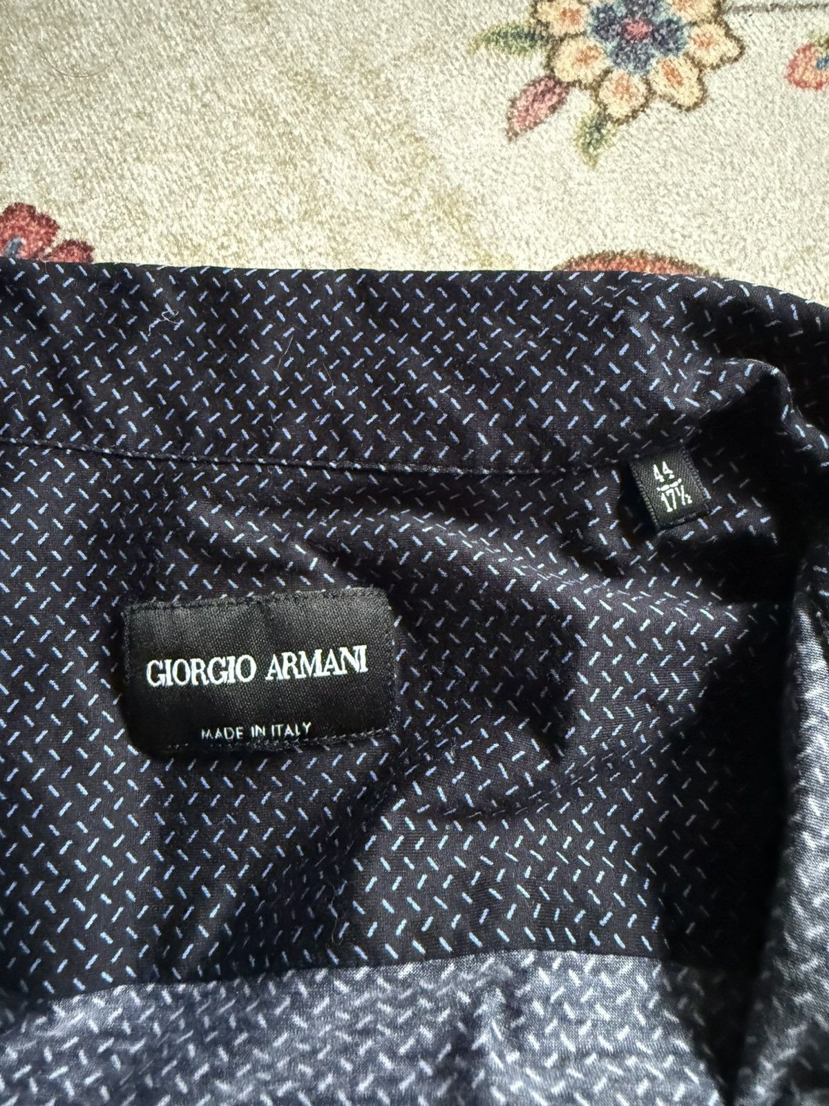 Giorgio Armani × Vintage Vintage Giorgio Armani Zip-Up Shirt Size US S / EU 44-46 / 1 - 8 Thumbnail