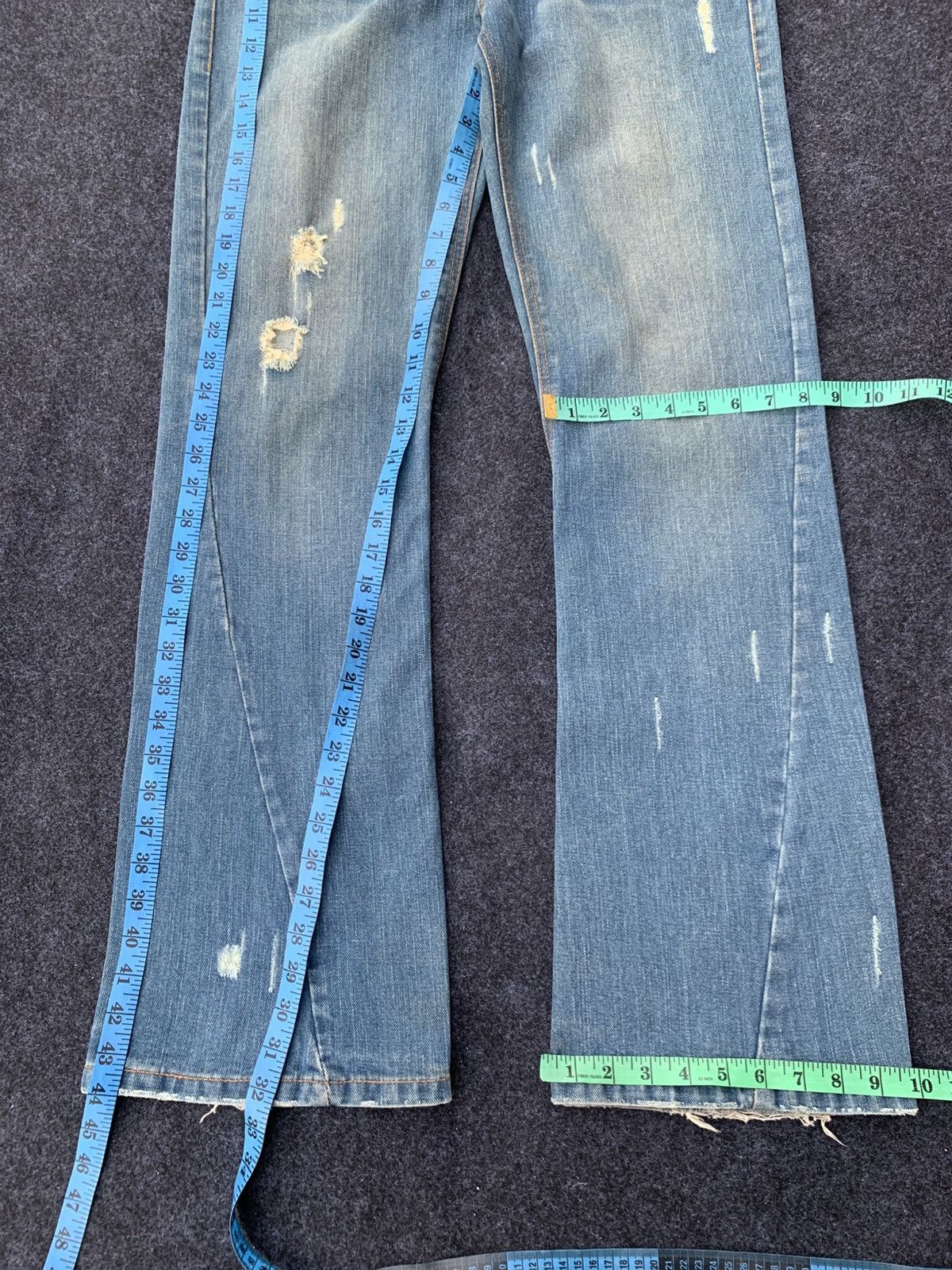 Japanese Brand Nylaus Flare Cut Denim – Rare Japan Brand 30x32 Size US 30 / EU 46 - 6 Thumbnail