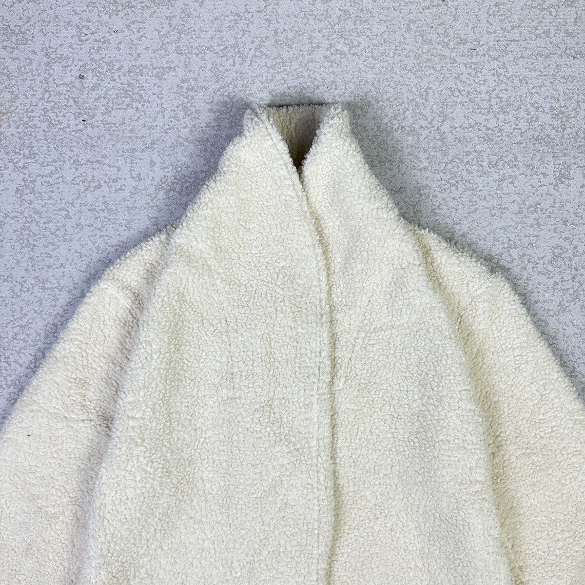 Japanese Brand × Uniqlo 💥Uniqlo Sherpa Cream Fleece Coat Sweater Size US L / EU 52-54 / 3 - 3 Thumbnail