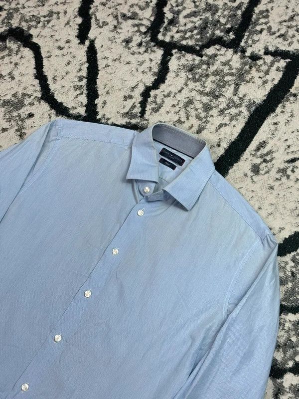 Tommy Hilfiger Tommy Hilfiger basic shirt, blue, elegant, checkered logo, M Size US M / EU 48-50 / 2 - 3 Thumbnail