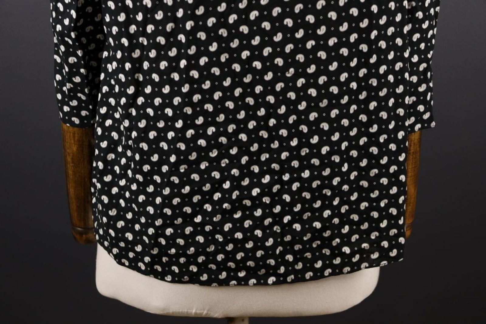 Designer Claudie Pierlot Black White Lagenlook Blouse Shirt Size 38 Size M / US 6-8 / IT 42-44 - 6 Thumbnail