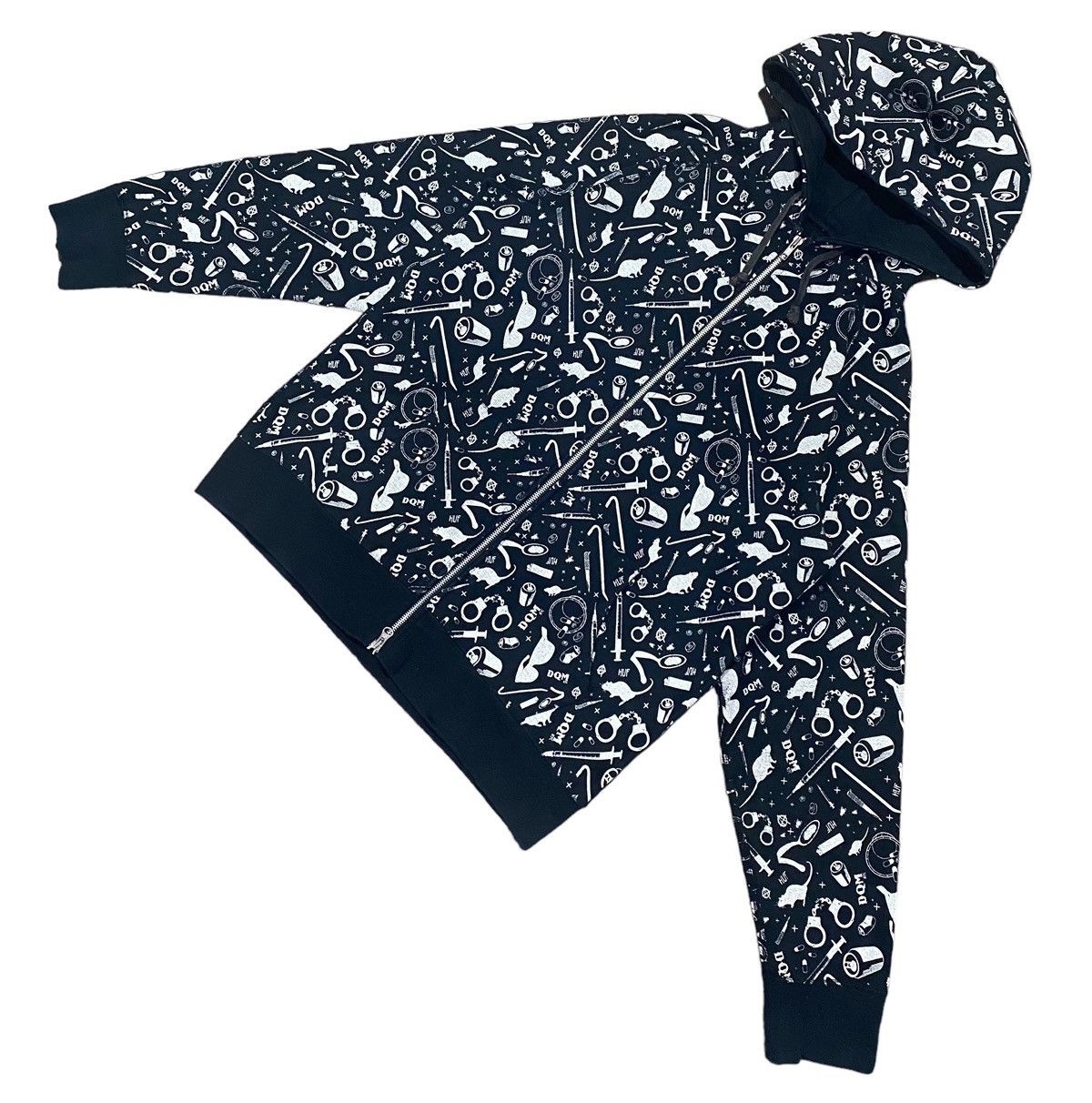 DQM Huf X Dqm Fullprint Zipper Hoodie Size US L / EU 52-54 / 3 - 4 Thumbnail