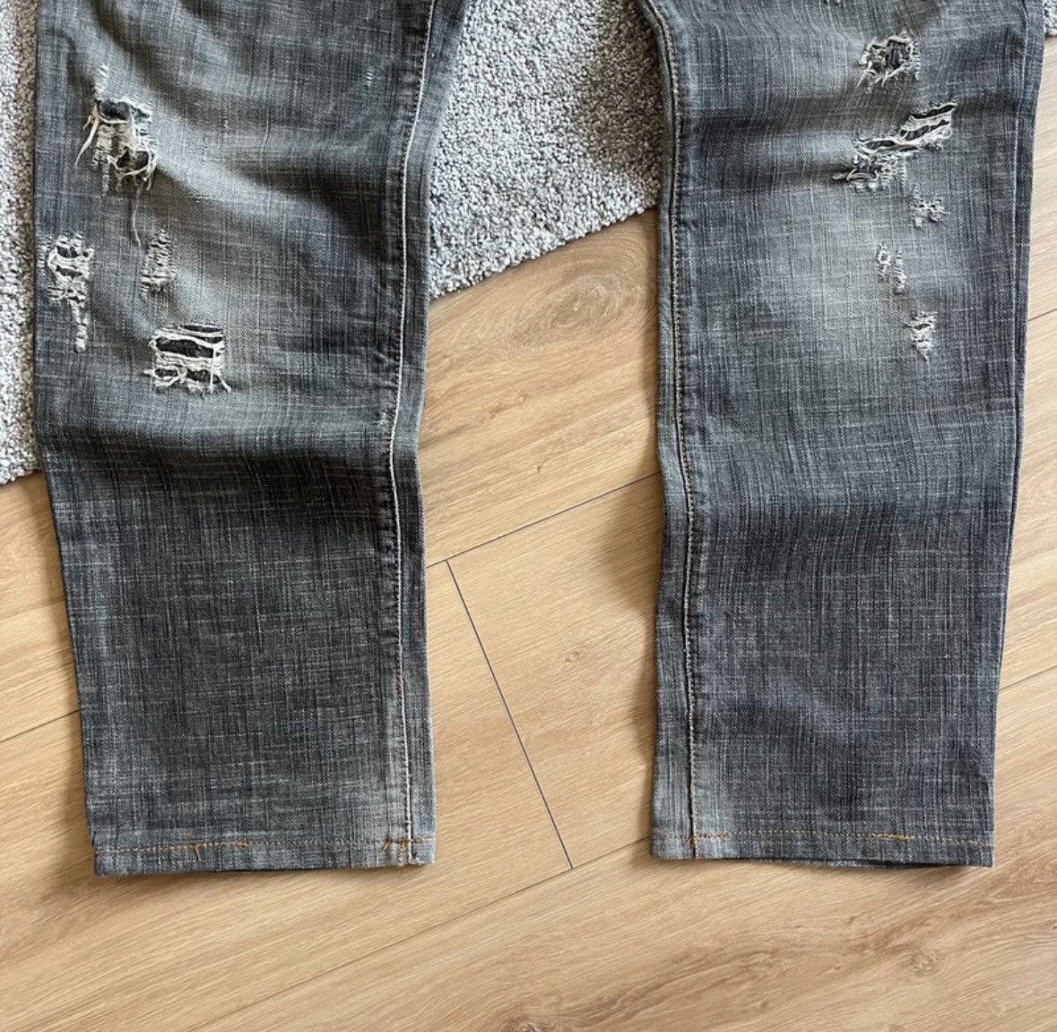 Just Cavalli Just Cavalli Distressed Vintage Slim Fit Jeans Size US 33 - 7 Thumbnail