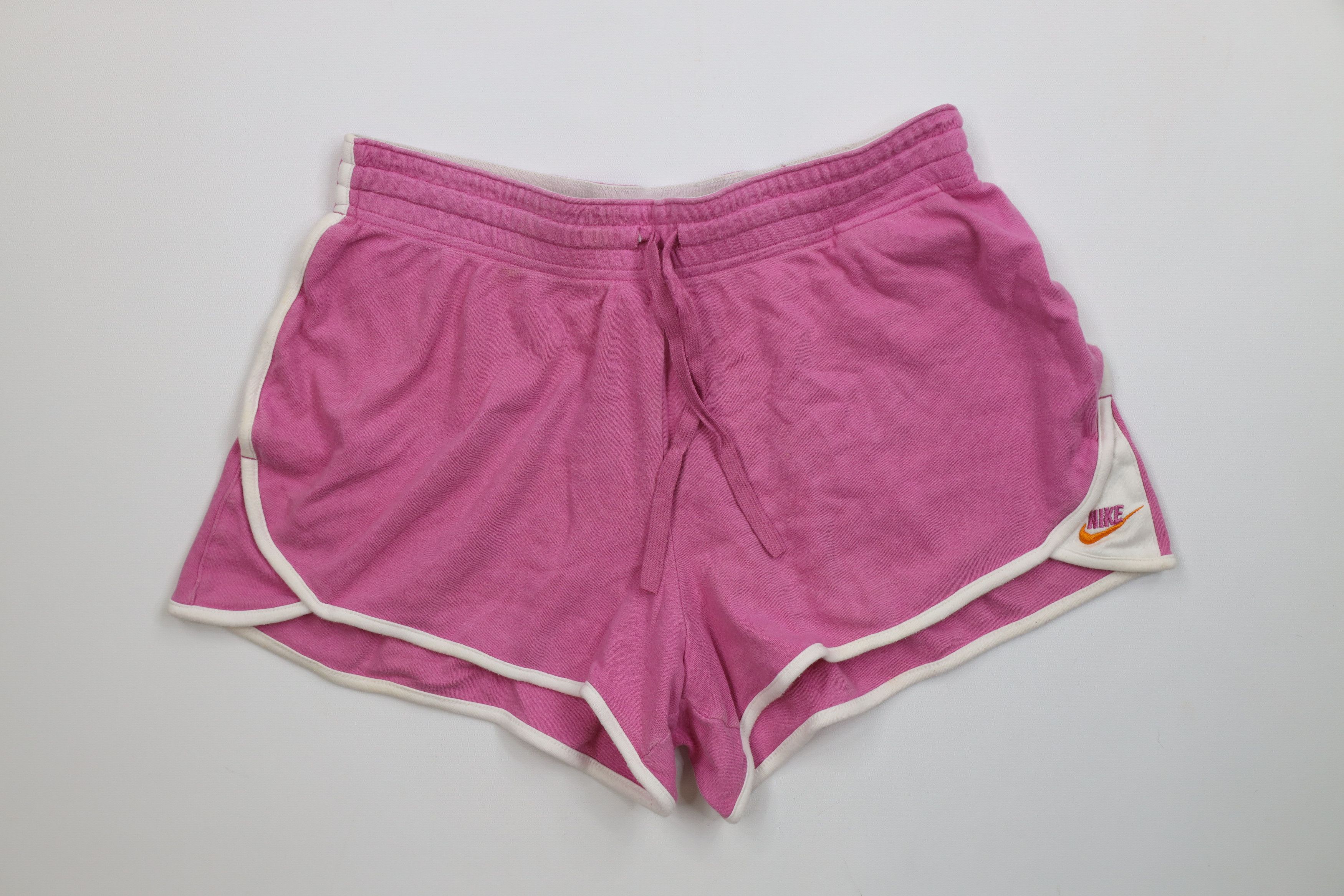 Nike Vintage Y2K Nike Scott Mini Swoosh Babydoll Shorts Pink Size 28" / US 6 / IT 42 - 1 Thumbnail