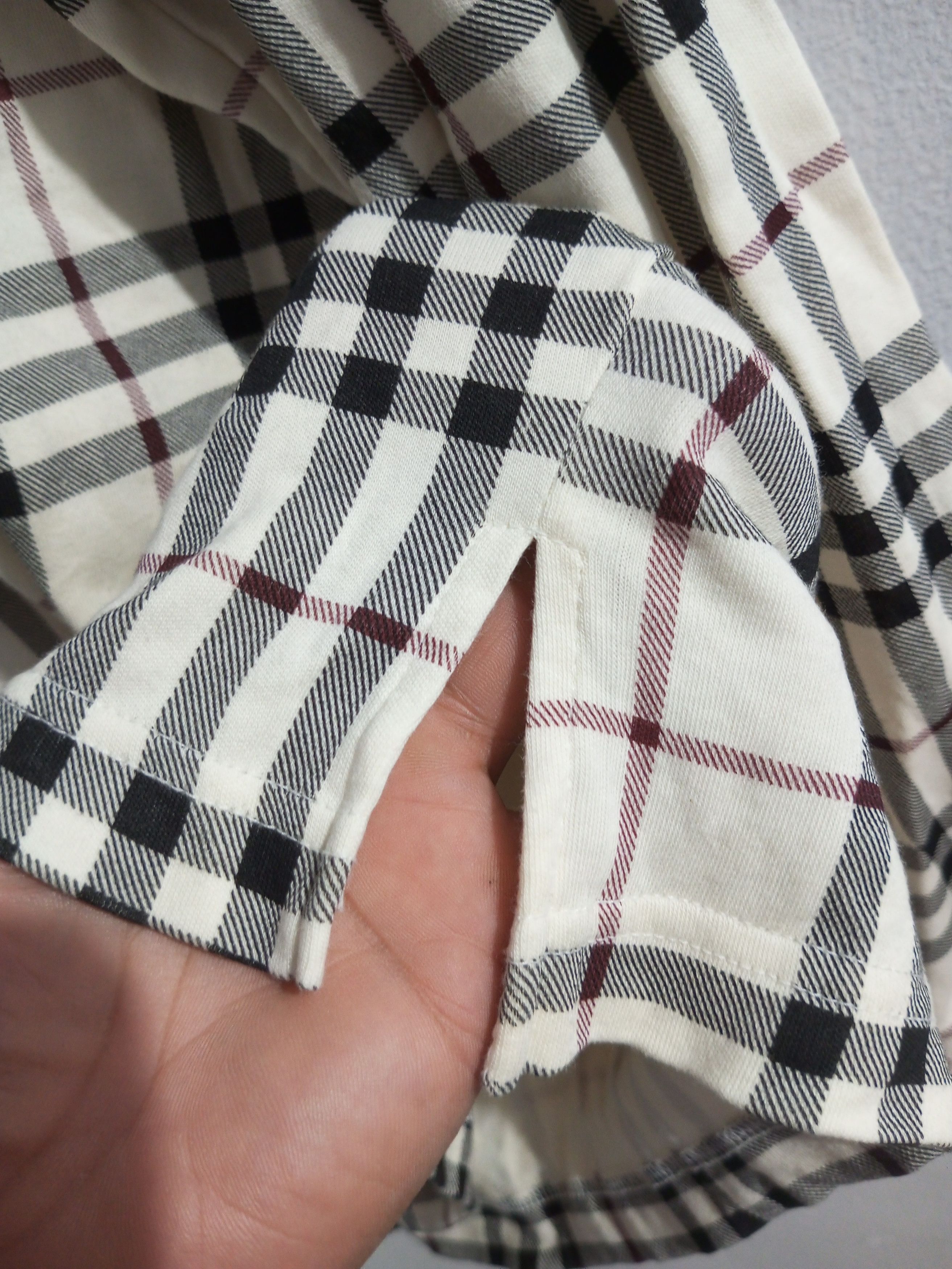 Burberry × Vintage Vintage Burberry nova check full long sleeve polo shirt Size US L / EU 52-54 / 3 - 5 Thumbnail