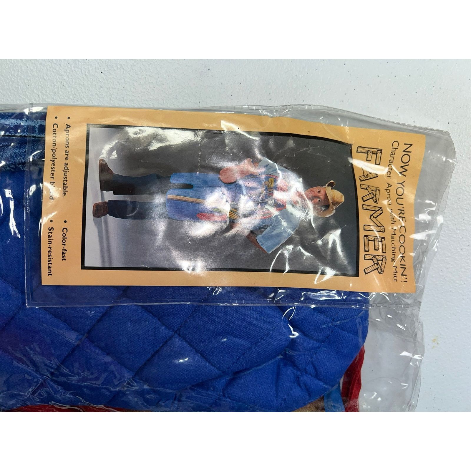 Vintage Vintage Farmer Apron Farm Character With Matching Mitt 90s Size ONE SIZE - 2 Thumbnail