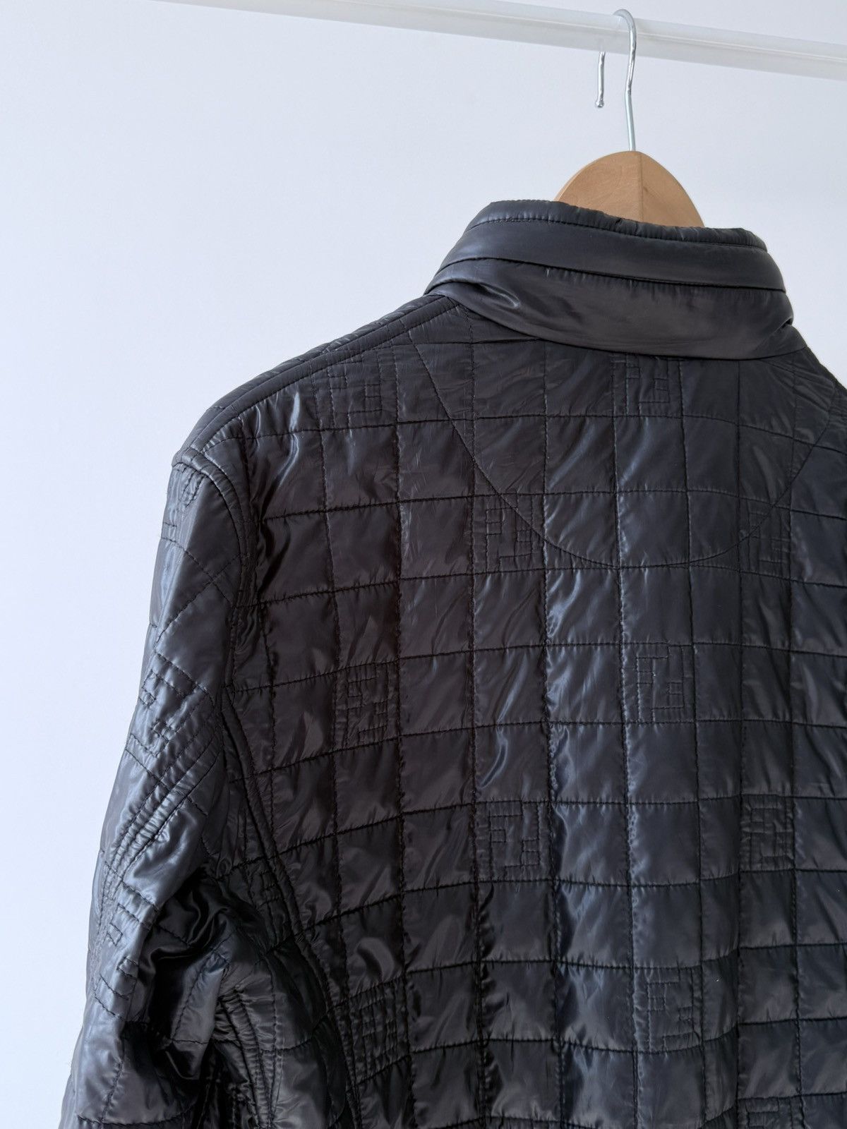 Fendi Fendi Black Quilted Monogram Logo Jacket Size US M / EU 48-50 / 2 - 8 Thumbnail