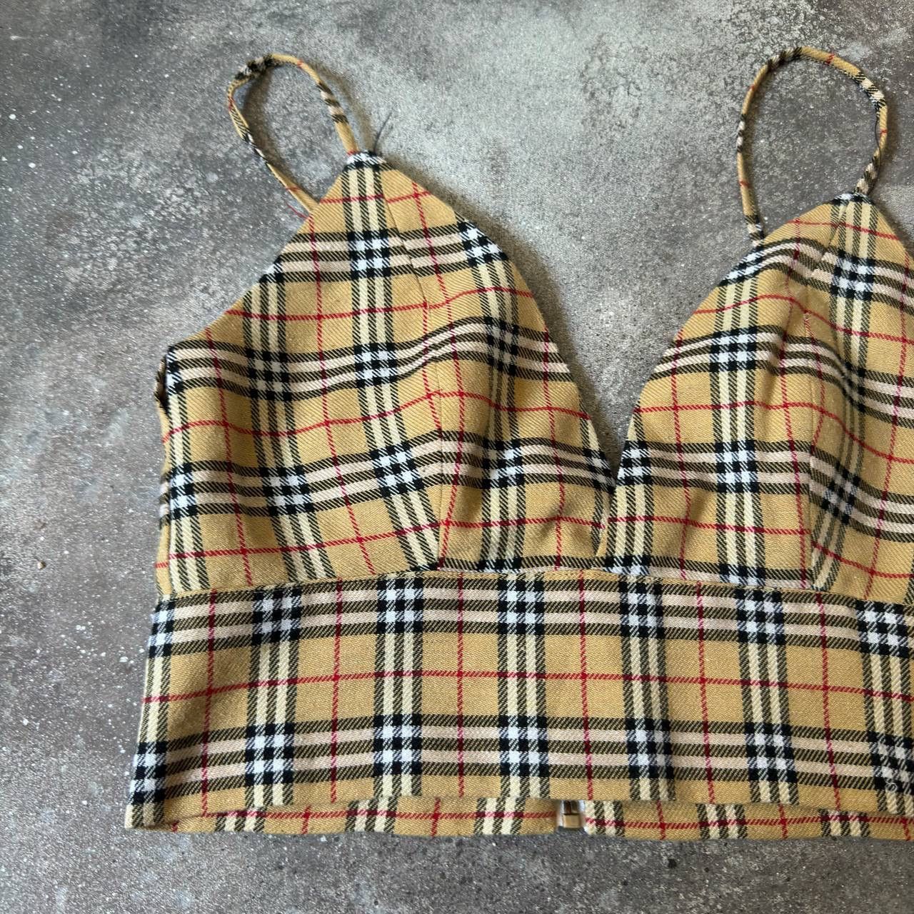 Hysteric Glamour × Vintage Burberry style Super Sexy Vintage Nova Check Crop Top Size M / US 6-8 / IT 42-44 - 2 Thumbnail