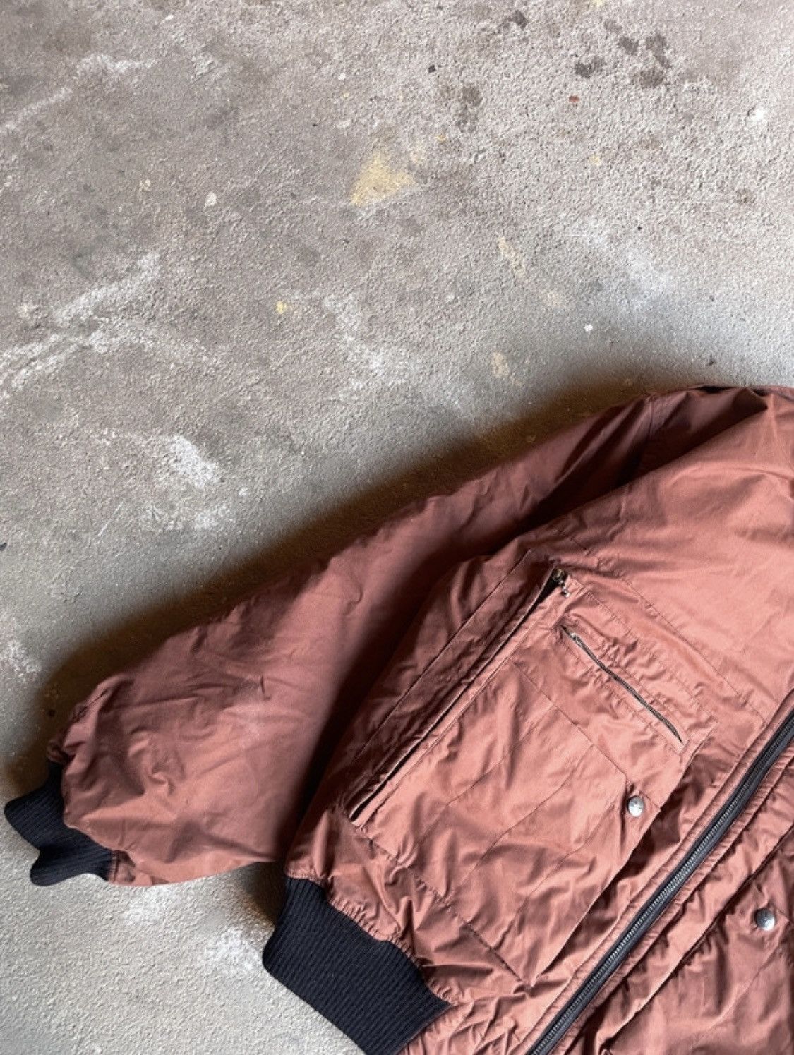 Vintage Vintage Brown Bomber Jacket Size US L / EU 52-54 / 3 - 3 Thumbnail