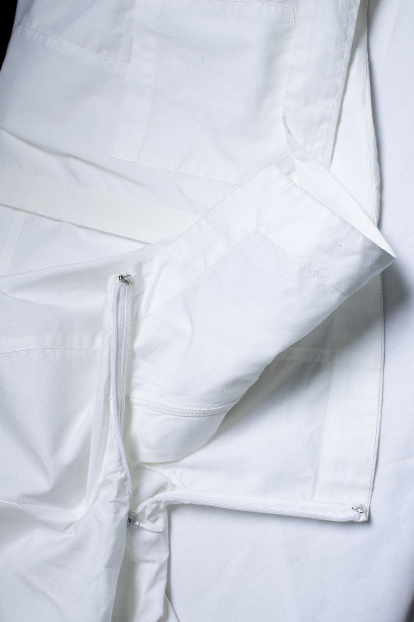 Jacquemus Jacquemus, le splash cropped cotton top in white Size XS / US 0-2 / IT 36-38 - 6 Thumbnail
