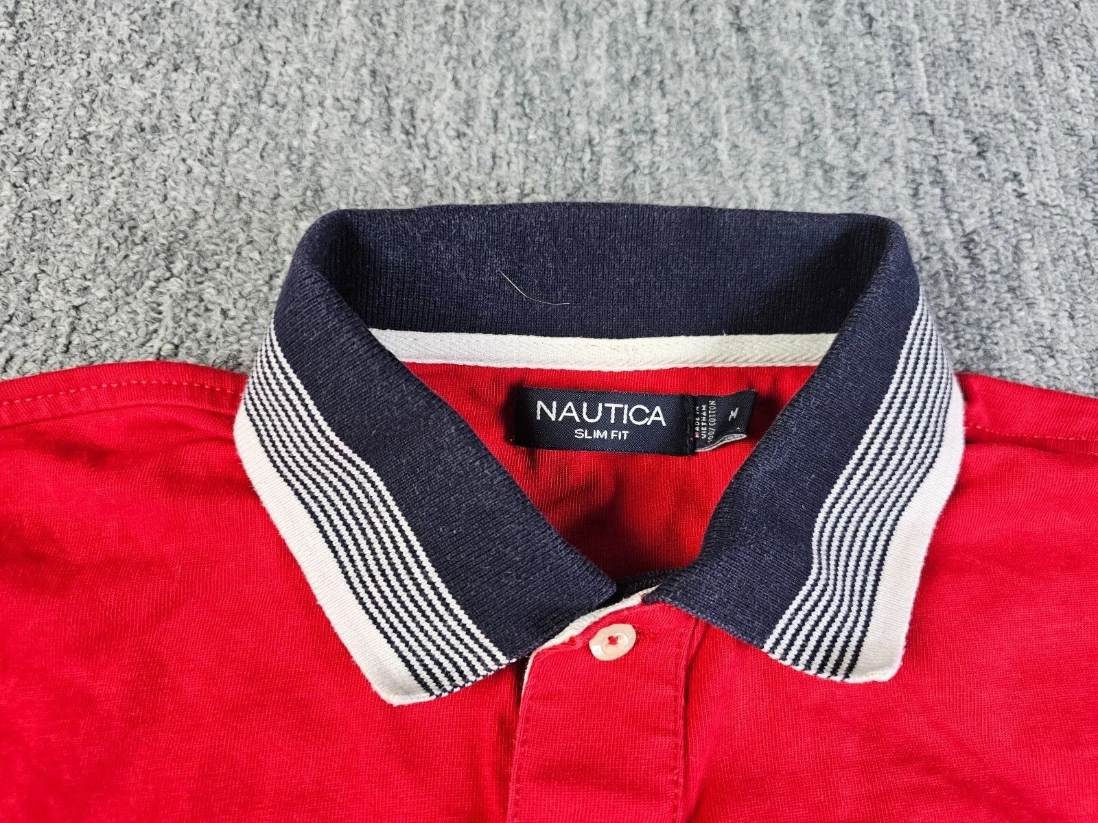 Nautica Nautica Slim Fit Polo USA Flag 30th Anniversary Red Cotton M Size US M / EU 48-50 / 2 - 4 Thumbnail