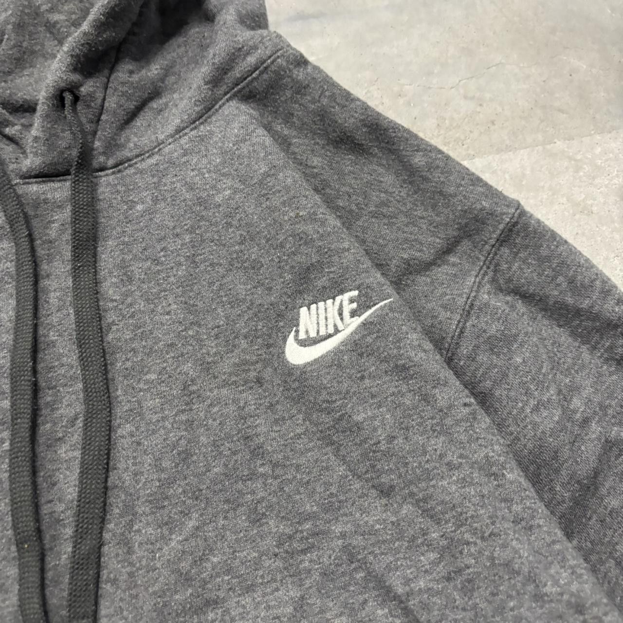 Nike × Vintage Crazy Vintage Y2K/2000s Grey Nike Streetwear Essential Hoodie! Size US M / EU 48-50 / 2 - 5 Thumbnail