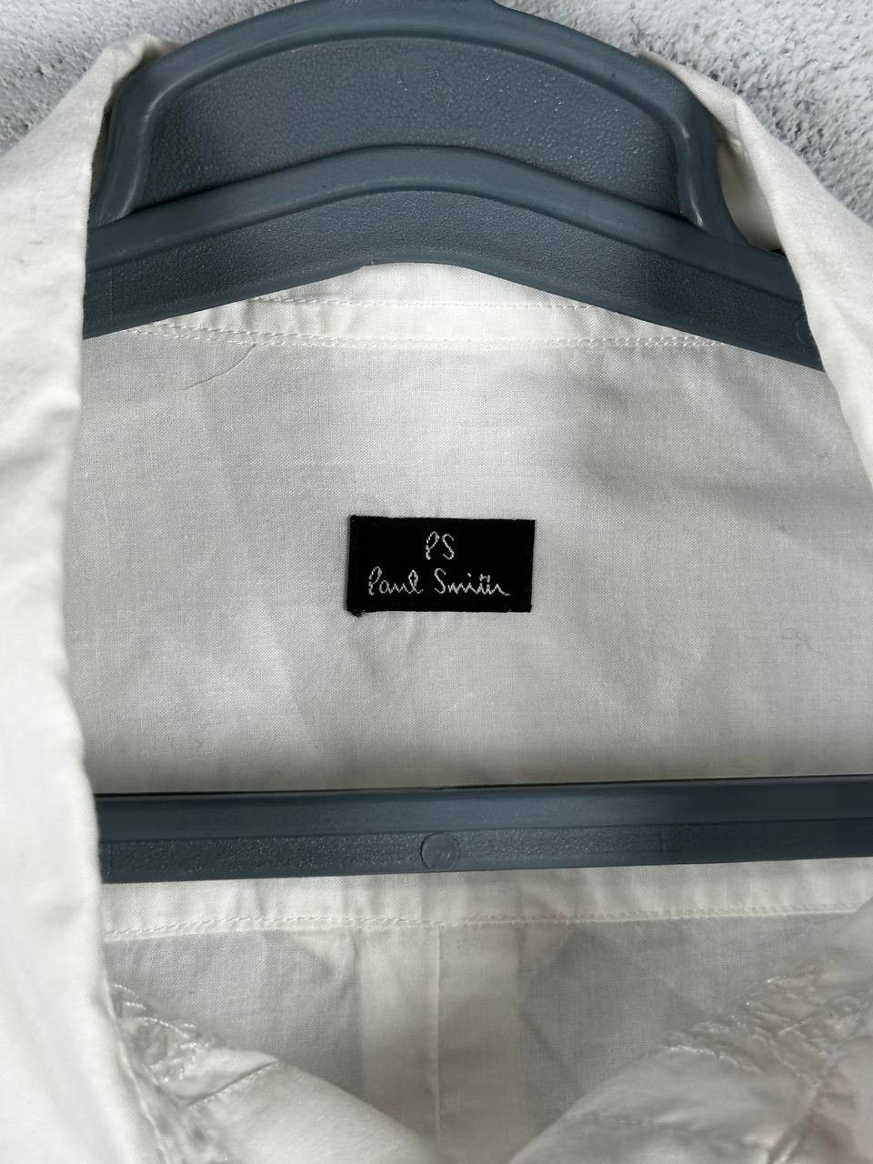 Designer × Paul Smith Vintage Paul Smith White Embroidered Designer Shirt Size US L / EU 52-54 / 3 - 5 Thumbnail
