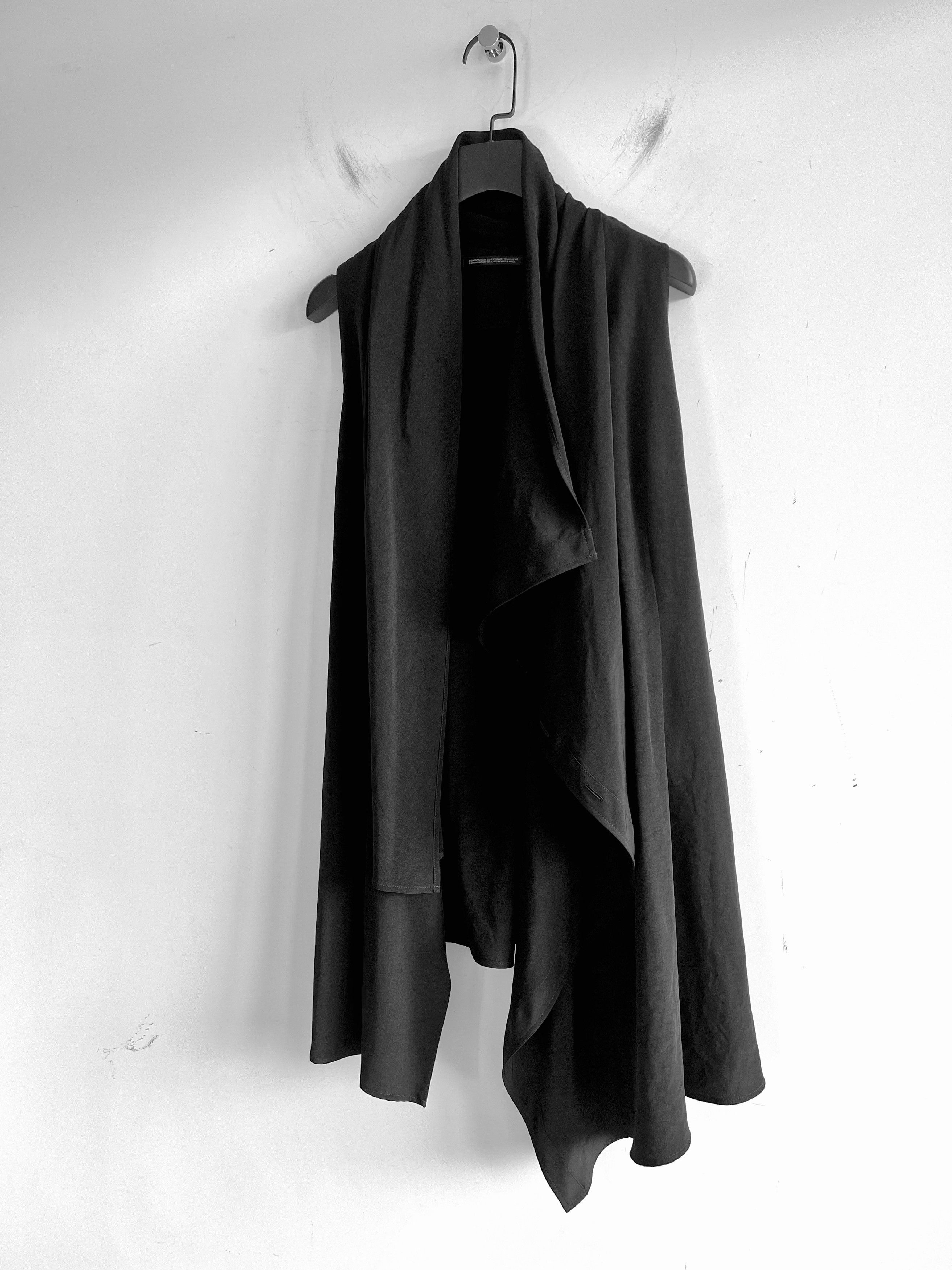 Yohji Yamamoto Yohji Yamamoto Femme - Sleeveless Long Jacket Vest Blouse Size S / US 4 / IT 40 - 13 Thumbnail