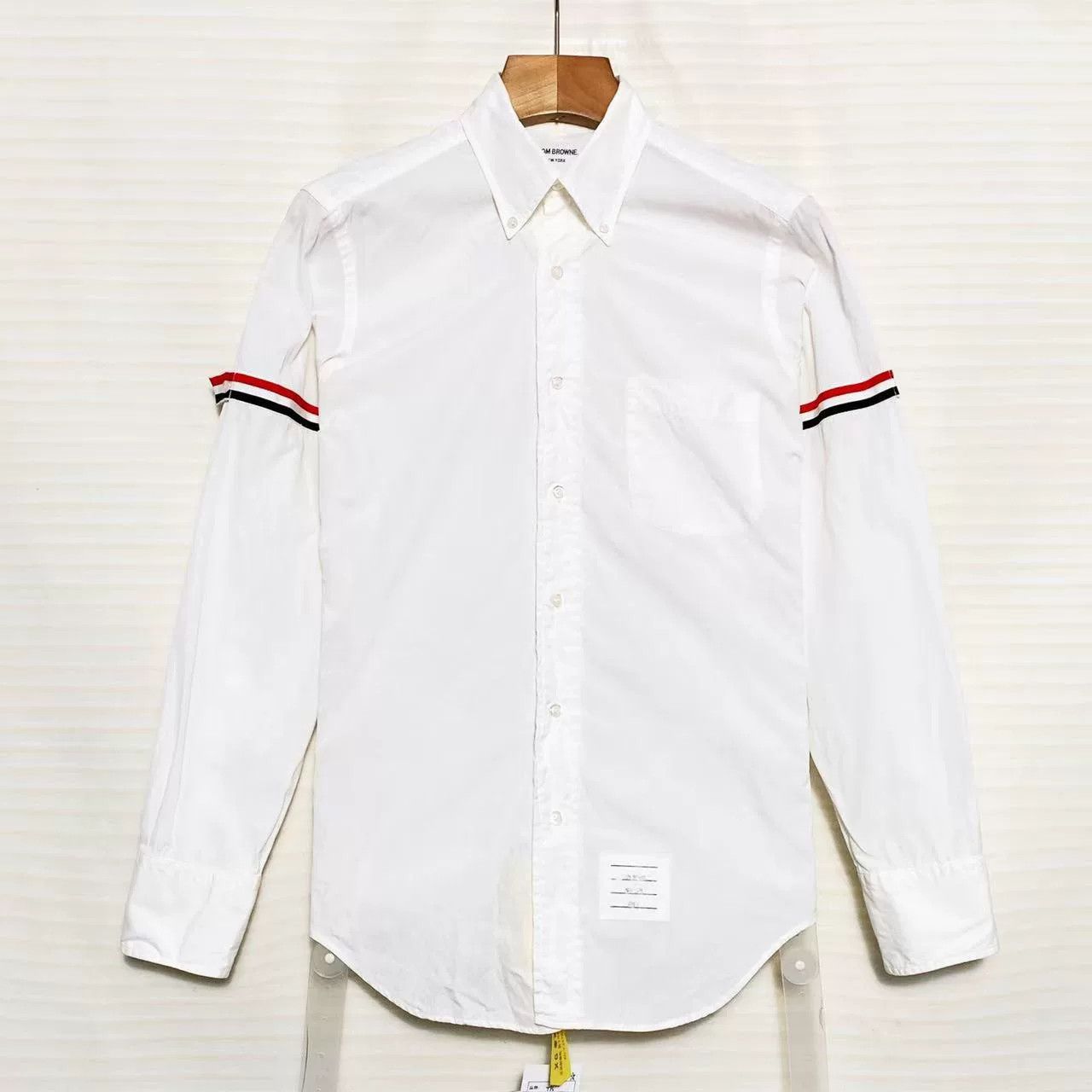 Thom Browne Thom Browne FW21 Four-Stripe Oxford Shirt Size US S / EU 44-46 / 1 - 1 Thumbnail