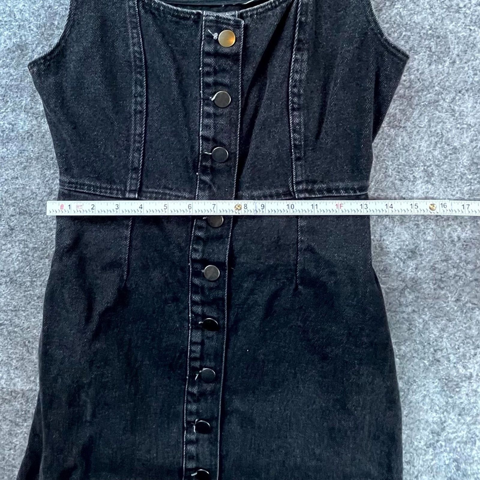 Urban Outfitters Urban Outfitters Dress Womens 2 Black Denim 90s Grunge Goth Size XS / US 0-2 / IT 36-38 - 4 Thumbnail