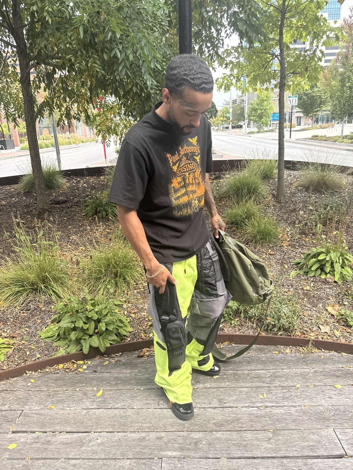 Other Stacked Bookbag Pants- upcycle Size US 32 / EU 48 - 5 Thumbnail