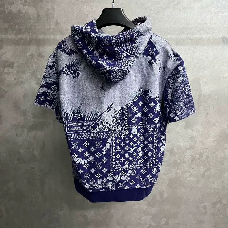Louis Vuitton Louis Vuitton Blue graphic printed hooded slouchy casual s Size US S / EU 44-46 / 1 - 5 Thumbnail