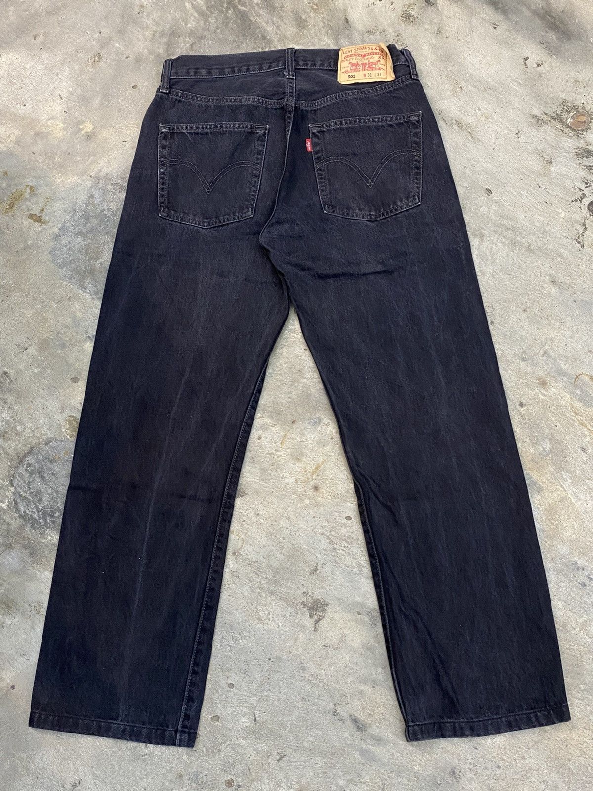 Levi's Levi's 501 black jeans wash Size US 31 - 6 Thumbnail