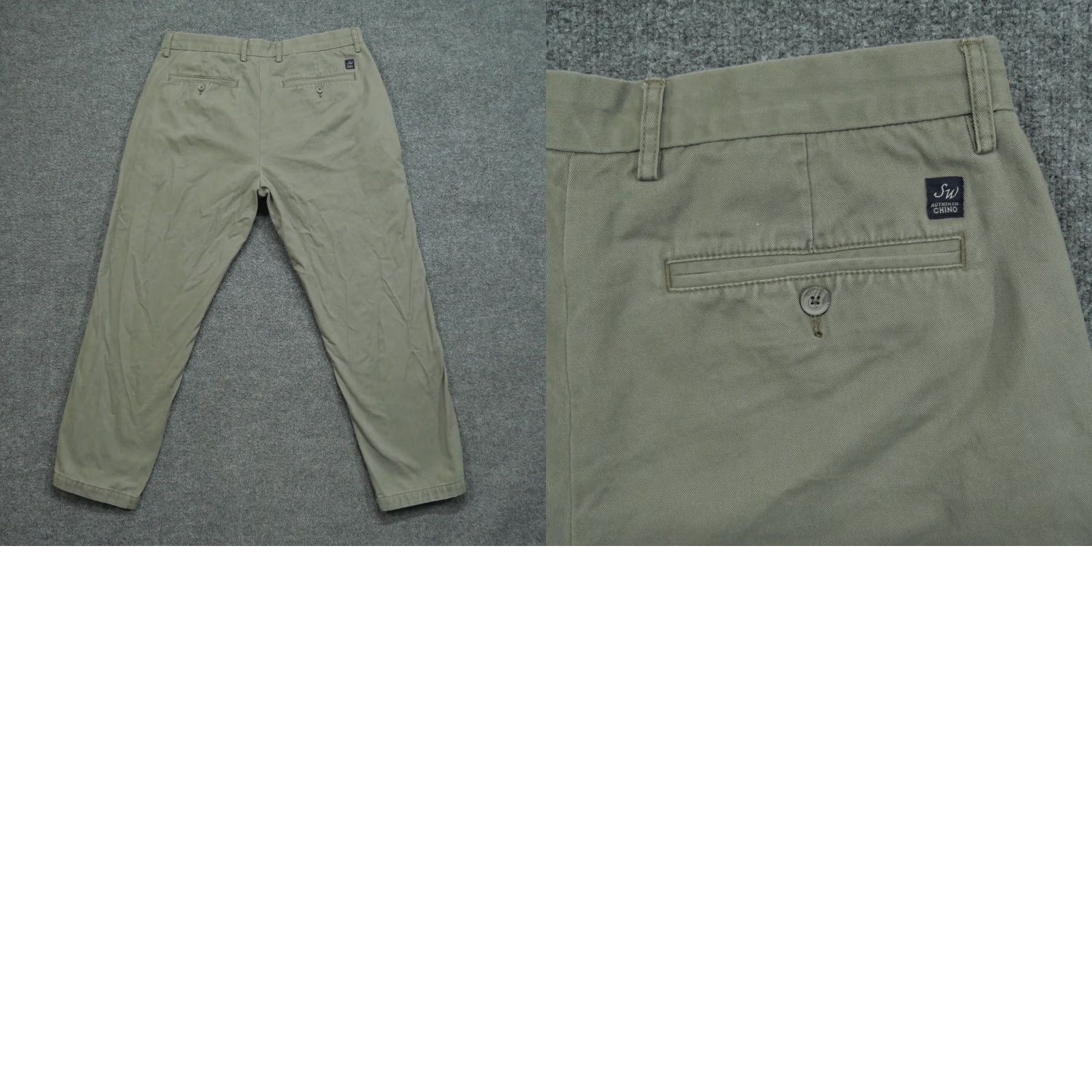 Brooks Brothers Samuel Windsor Pants Mens 36S 34x28 Pleated Chino Cotton Brown Green Size US 34 / EU 50 - 8 Thumbnail