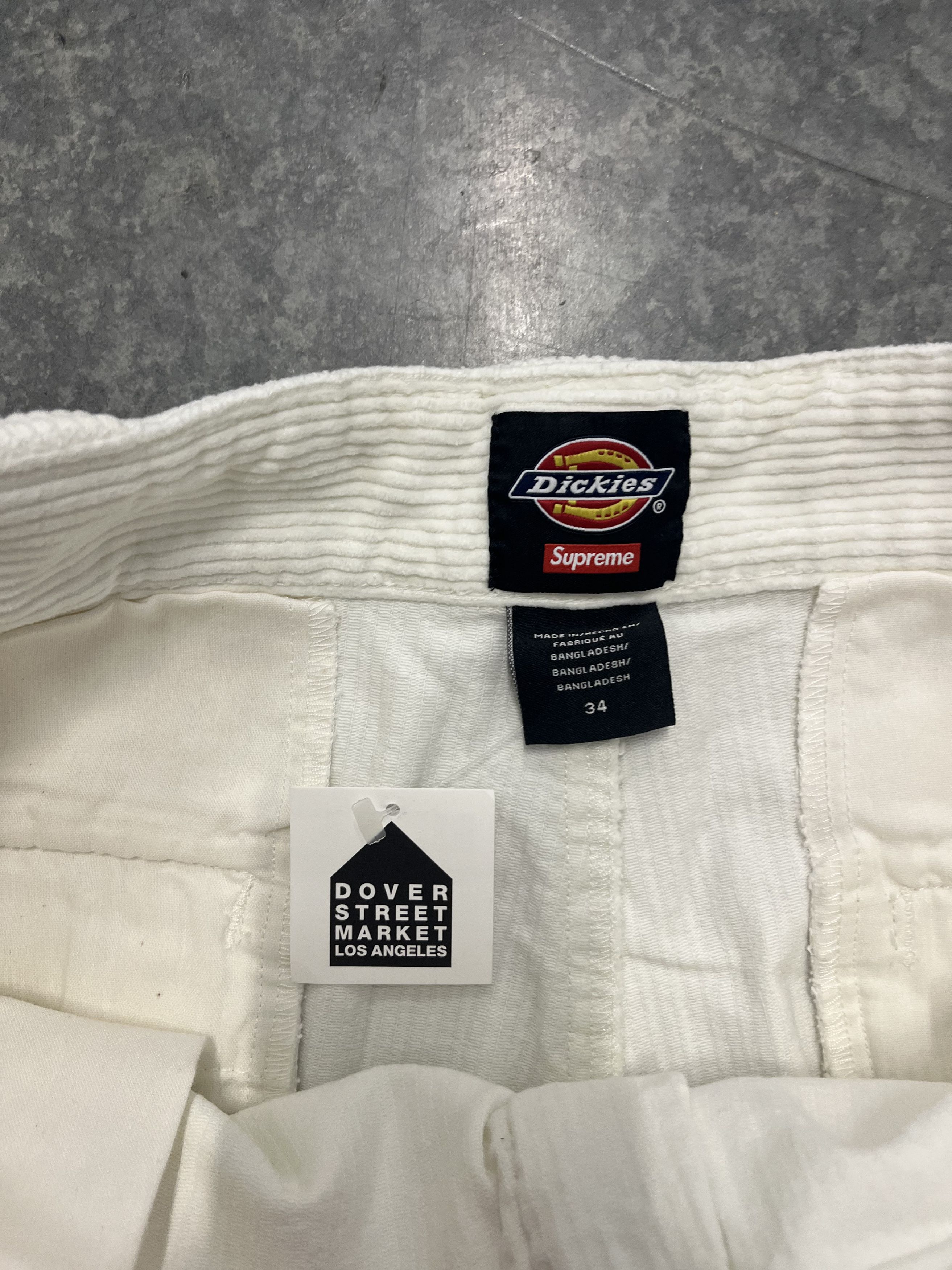 Dickies × Supreme Supreme x Dickies Double knee Corduroy Work Pant 34 White Size US 34 / EU 50 - 6 Thumbnail