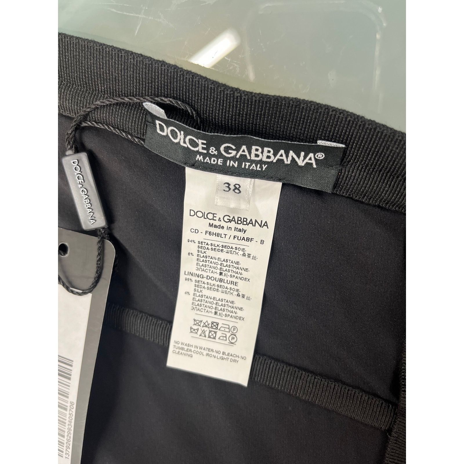 Dolce & Gabbana NWT Dolce & Gabbana Strapless Ruched Midi Dress Black 38 XS Size S / US 4 / IT 40 - 10 Thumbnail